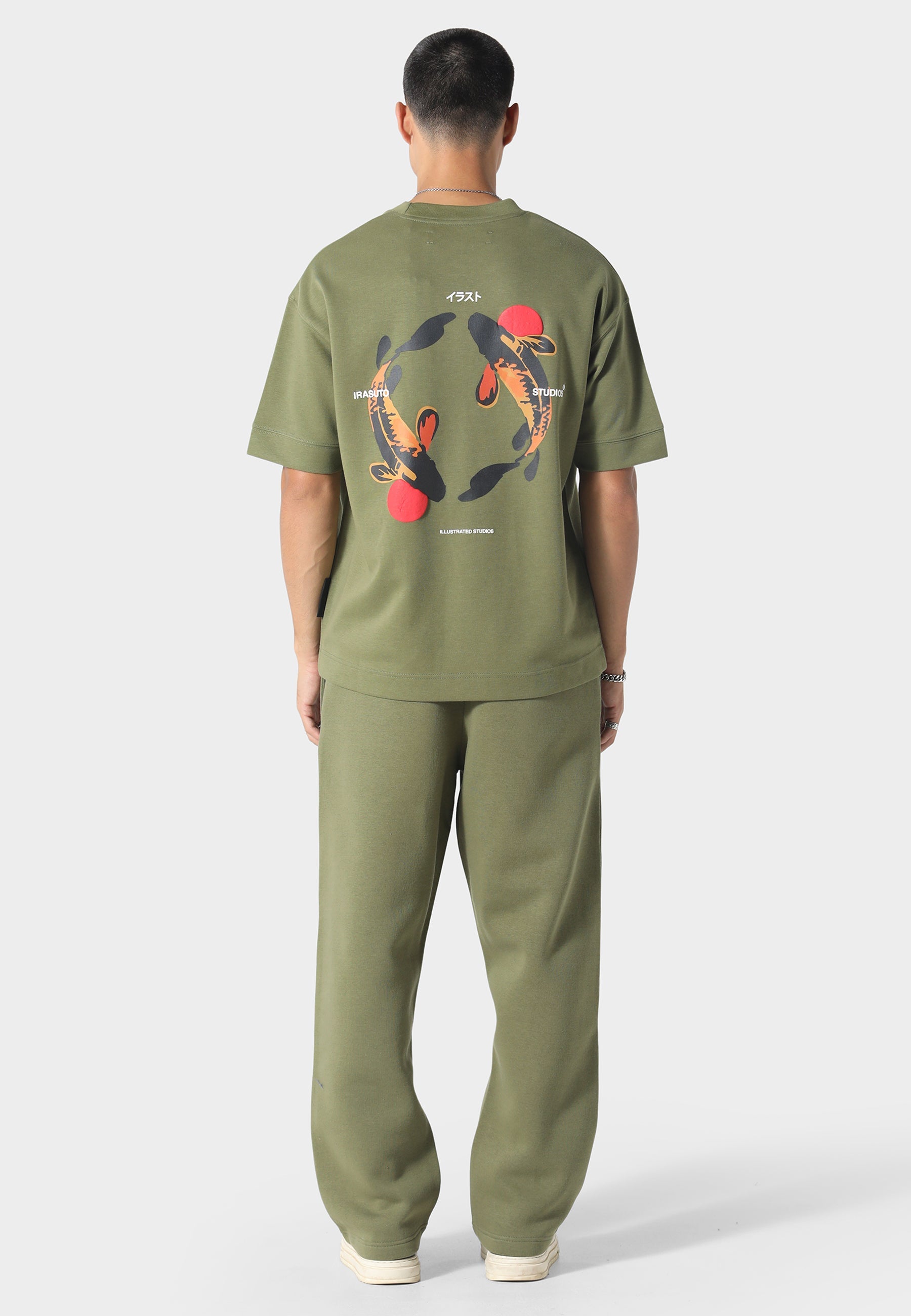 Irasuto Studios Koi Khaki T-Shirt