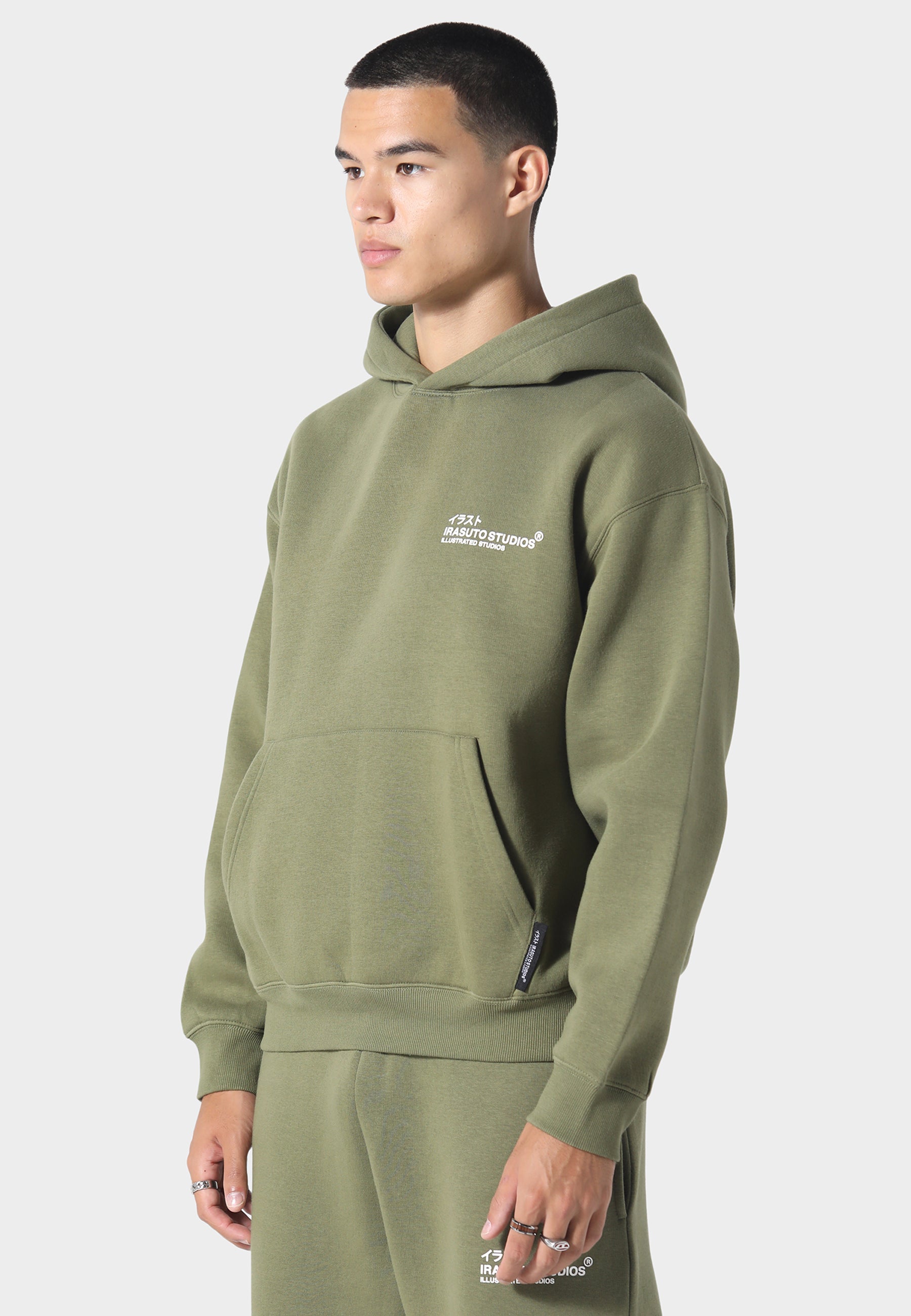 Irasuto Studios Koi Khaki Hoodie