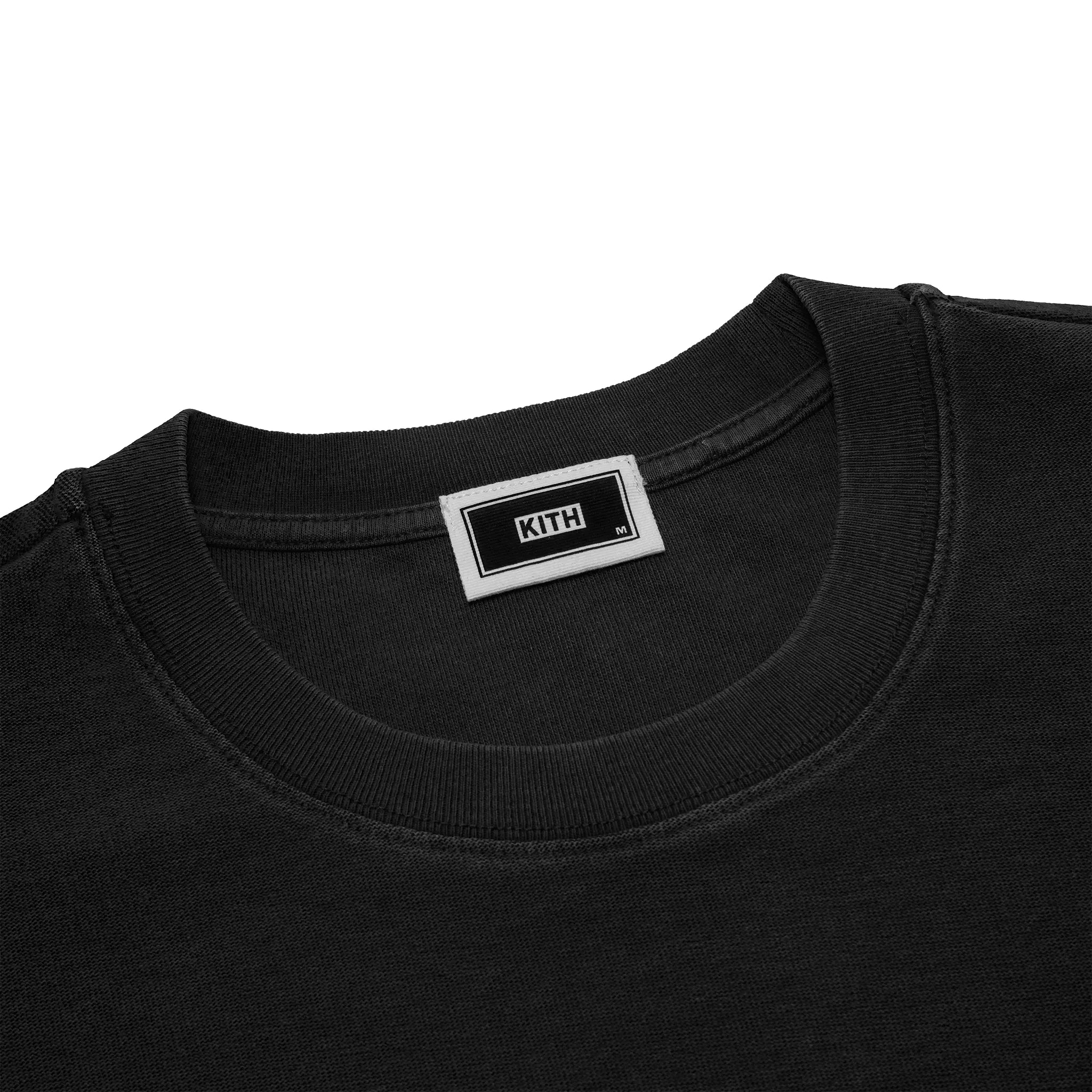 Neck View of Kith Quinn Black T Shirt