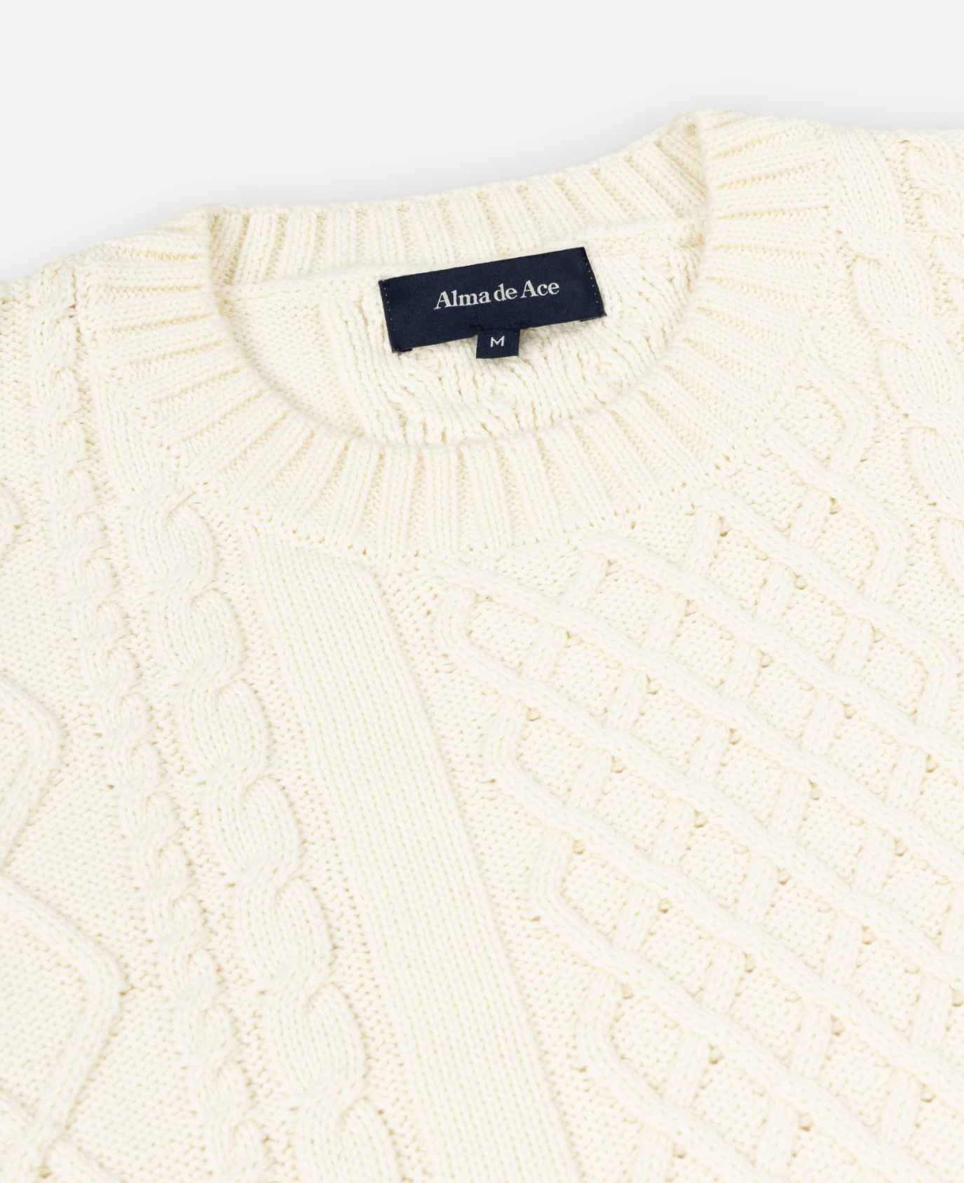 Alma De Ace Lucia Knitted Cream Sweatshirt