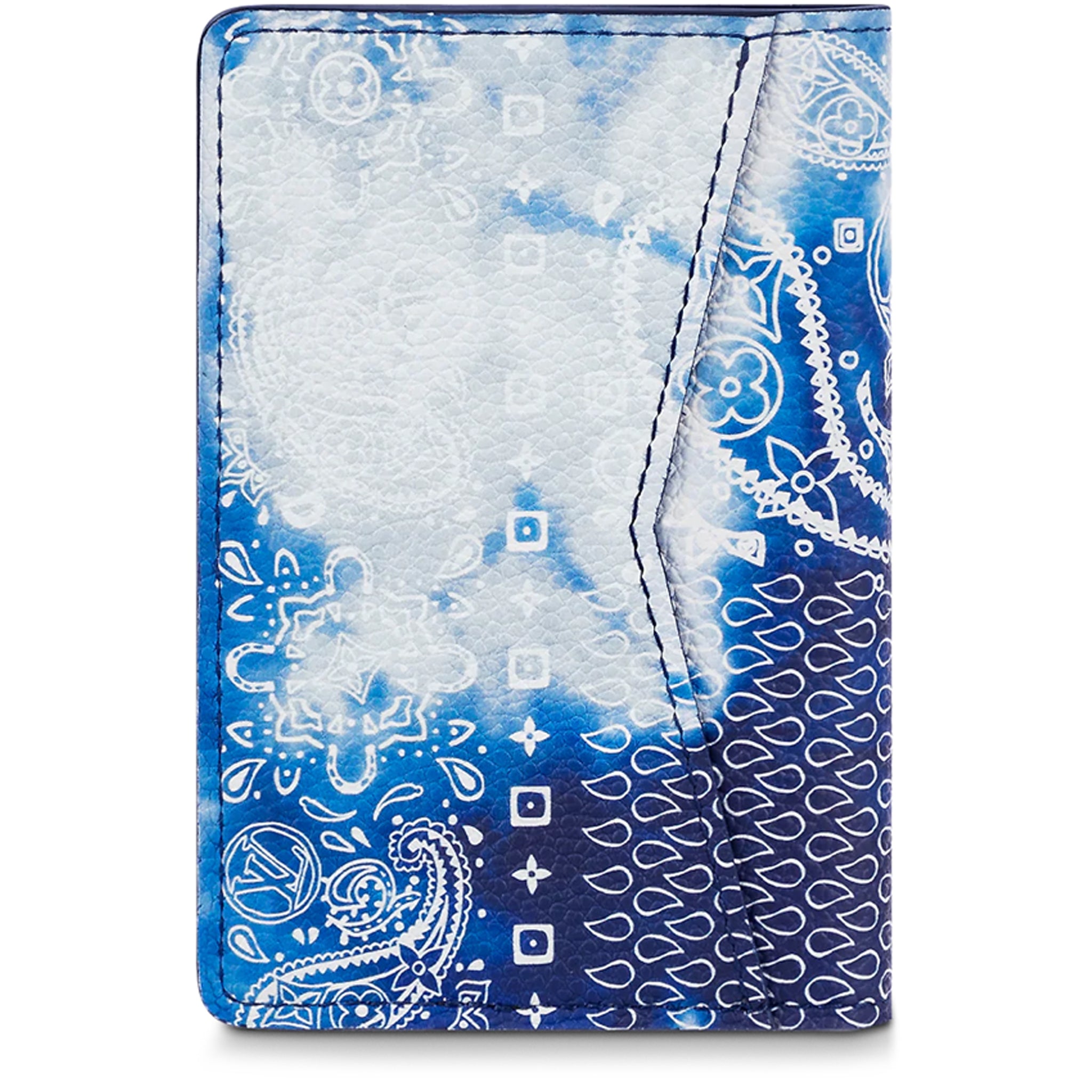 Back view of Louis Vuitton Monogram Bandana Blue Pocket Organiser