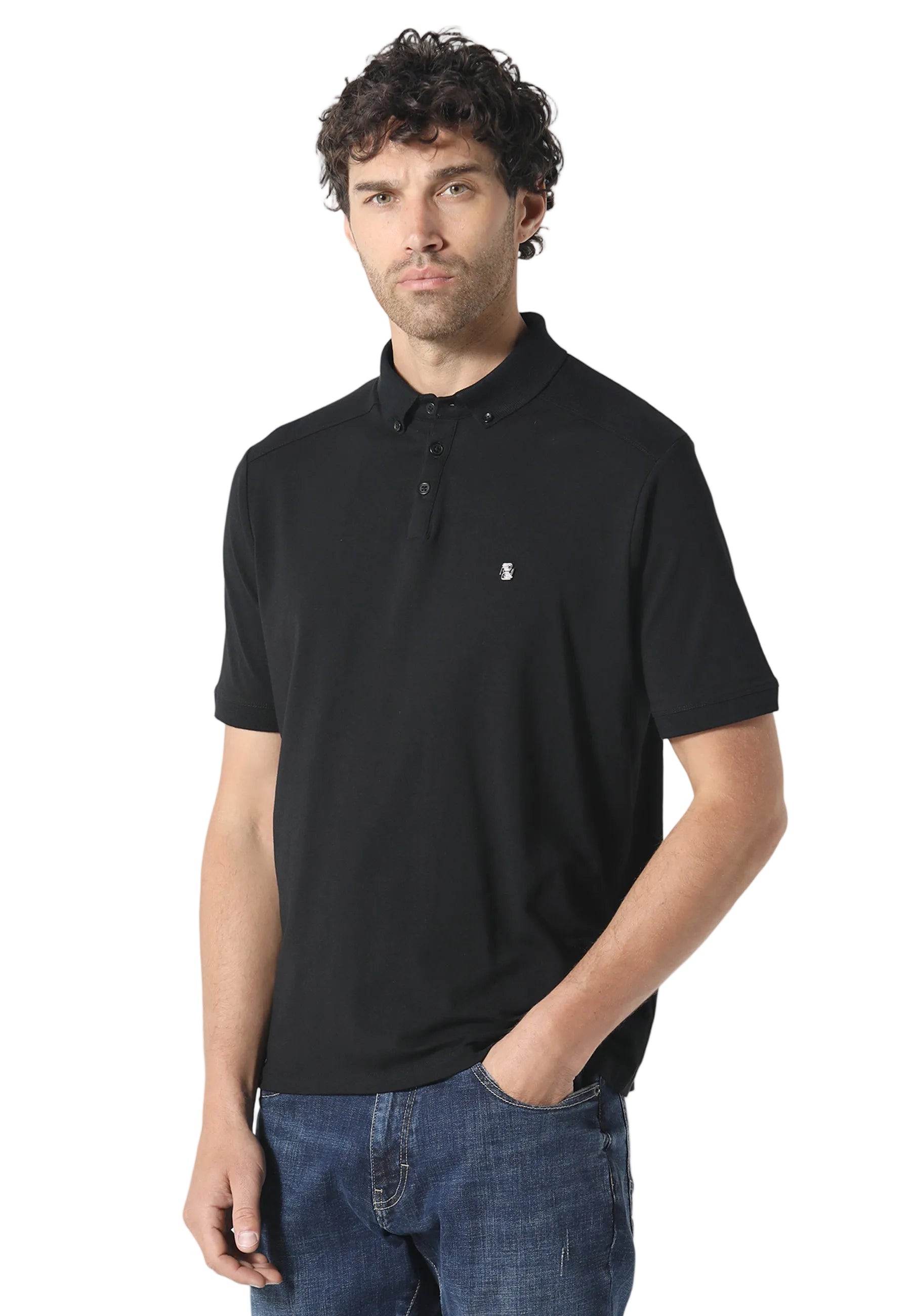 883 Police Neptunes Black Polo Shirt