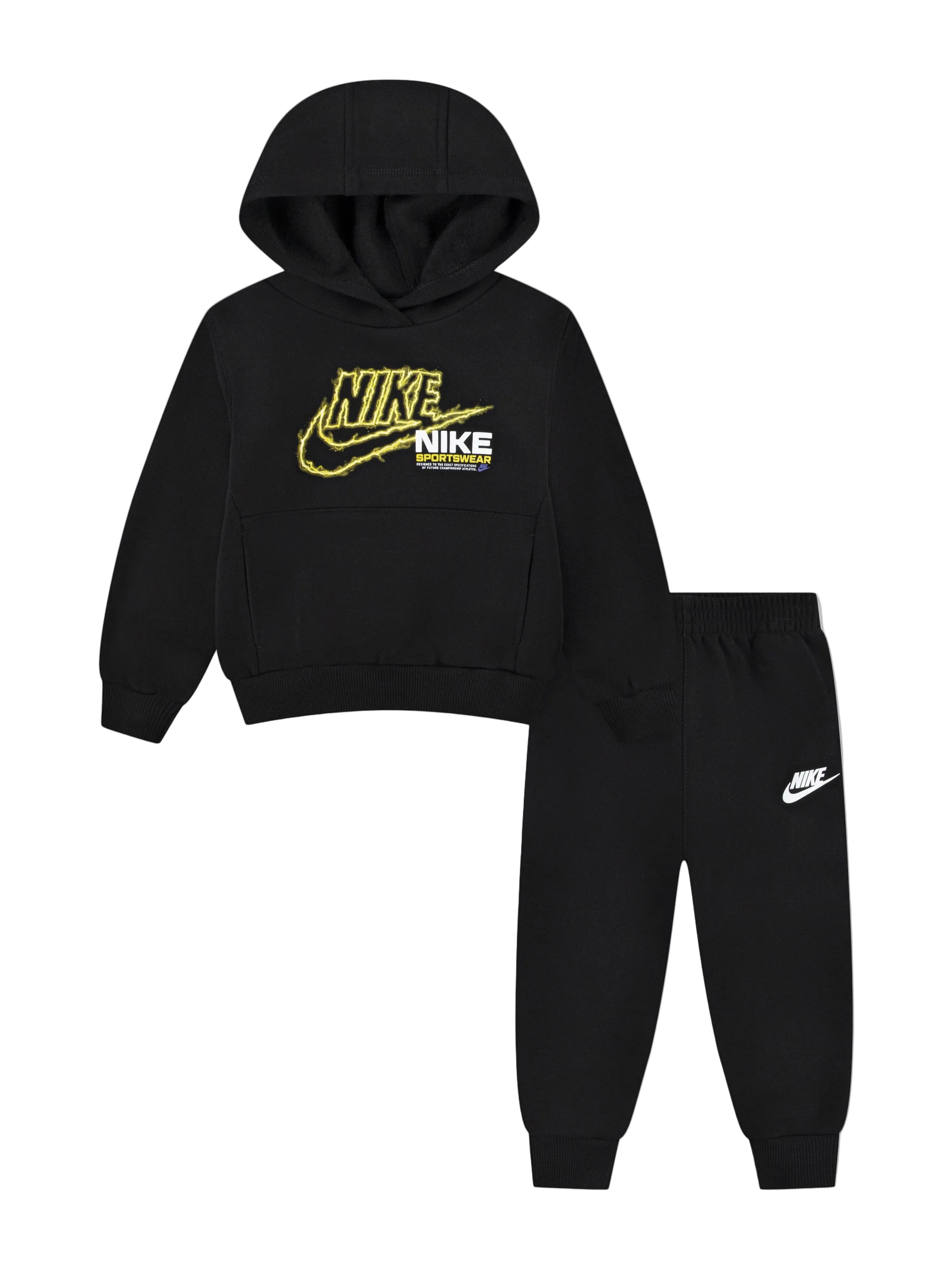 Nike Boys NSW Fleece Black Tracksuit