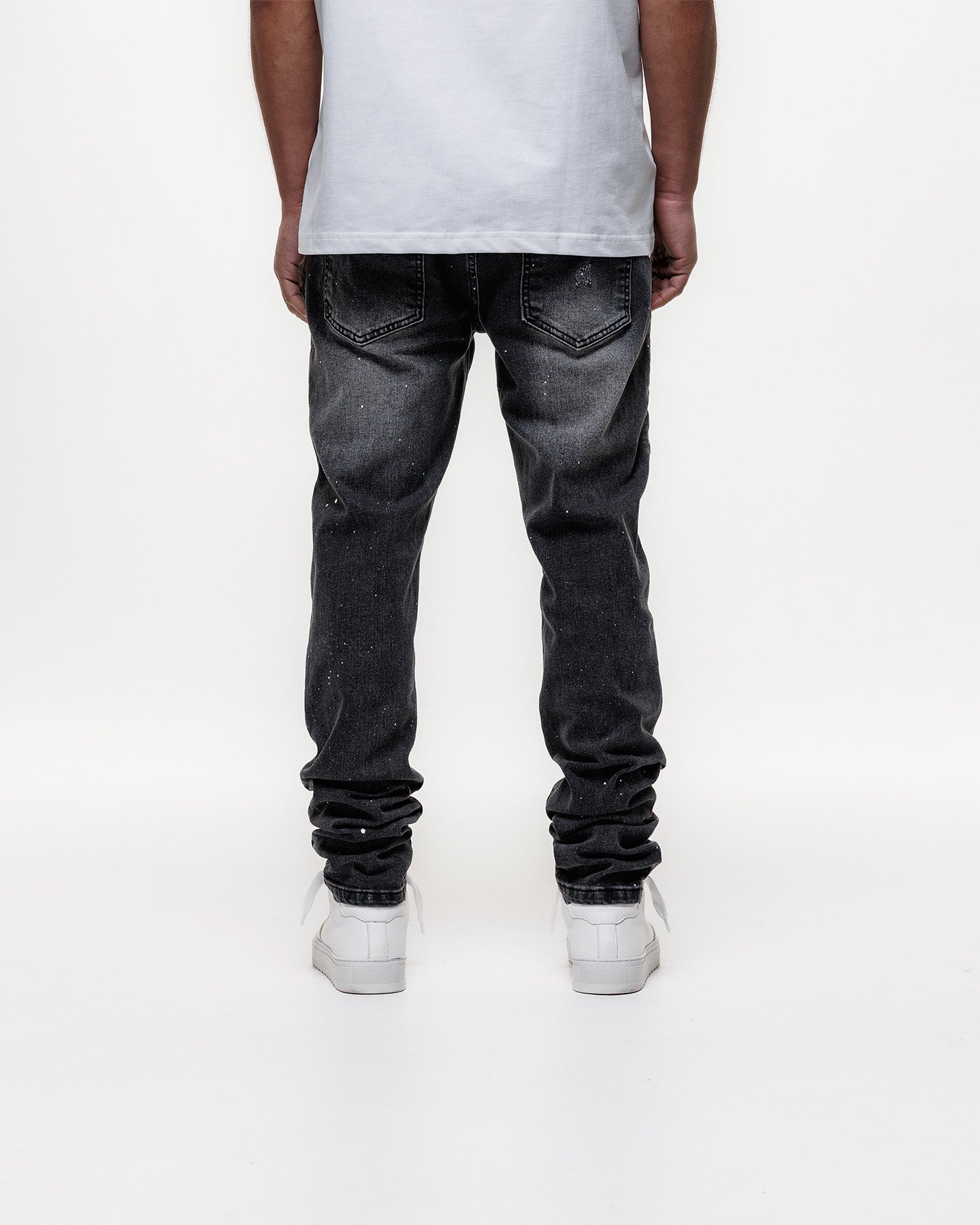 MAGIRI Ombre Slim Black Jeans