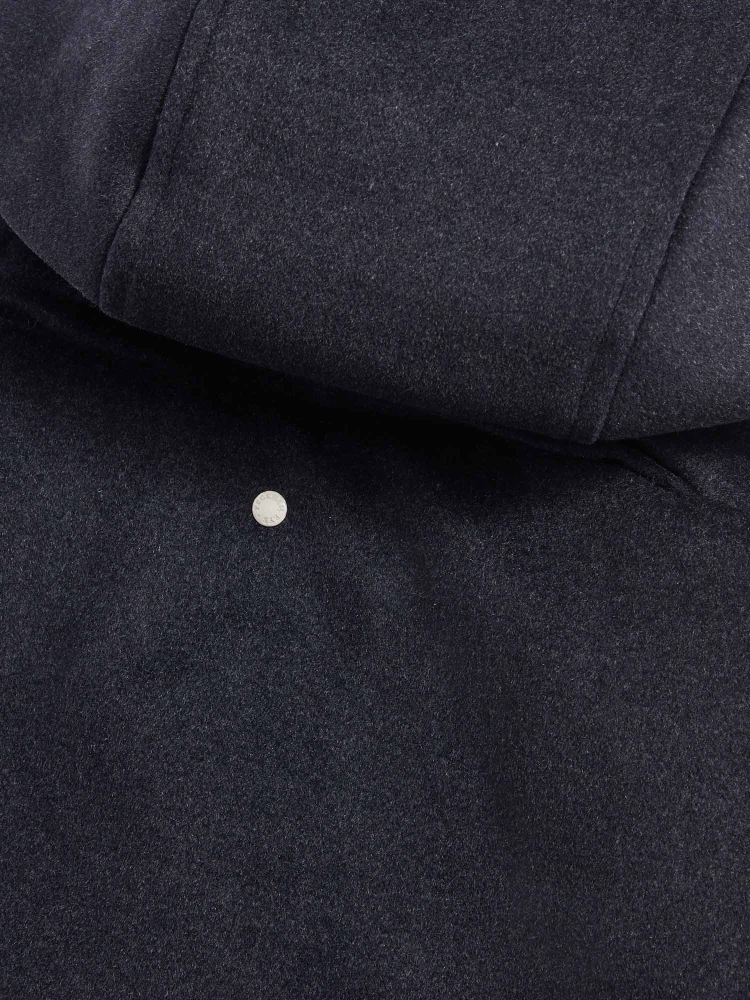 Peckham Rye Wool Blend Dark Sapphire Navy Padded Parka Jacket