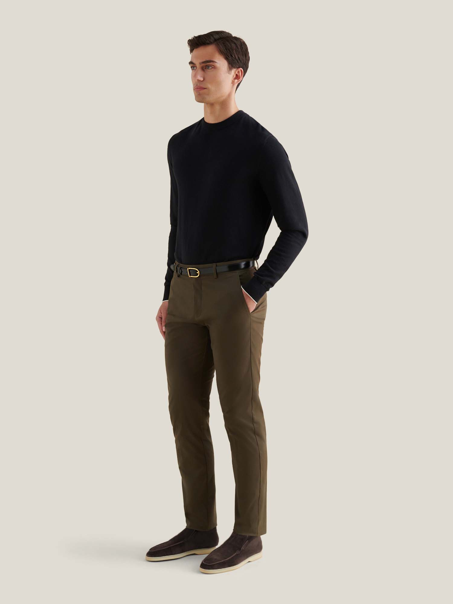 Peckham Rye Stretch Sea Turtle Cotton Trousers