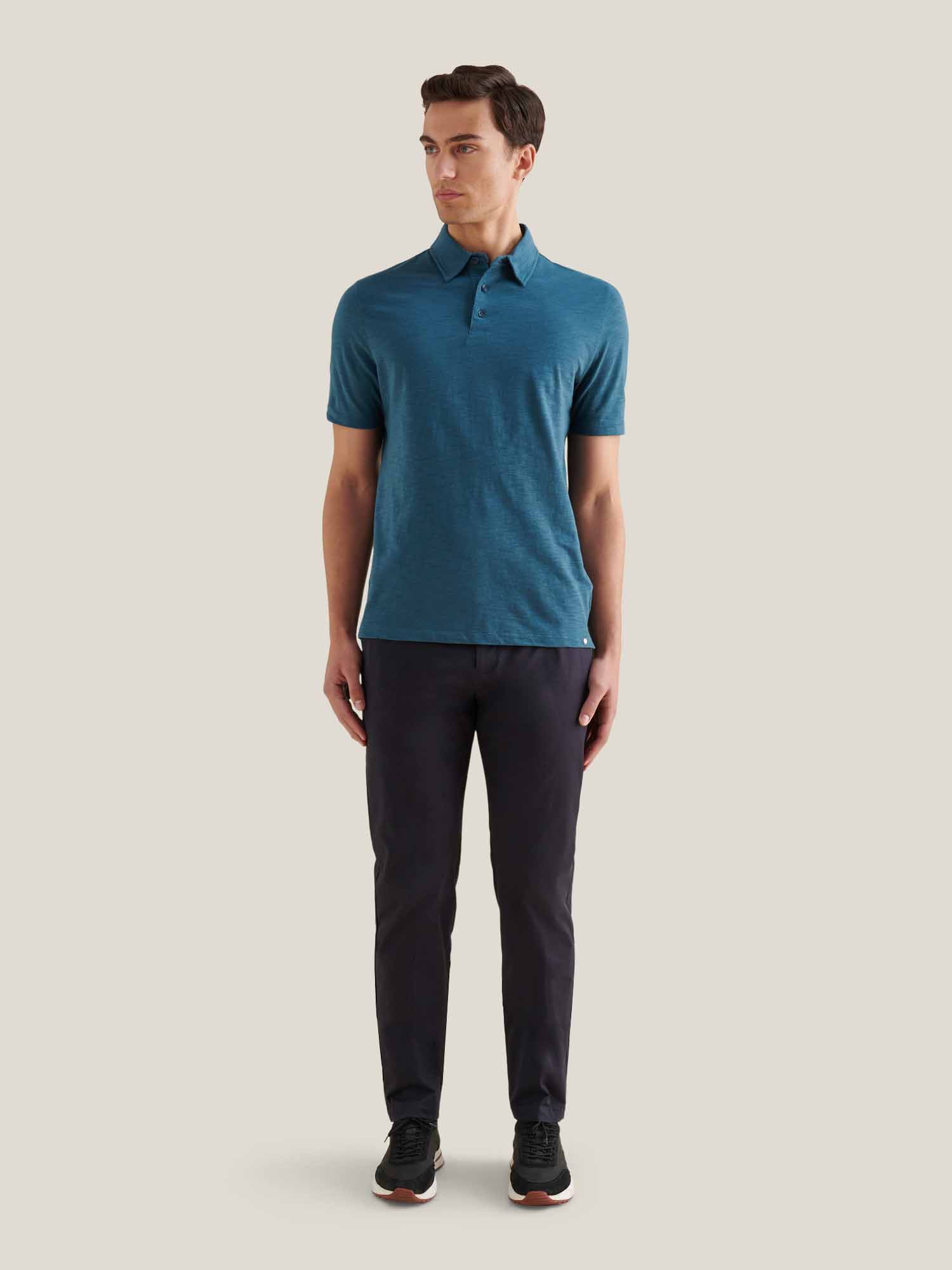 Peckham Rye Stretch Dark Sapphire Navy Cotton Trouser