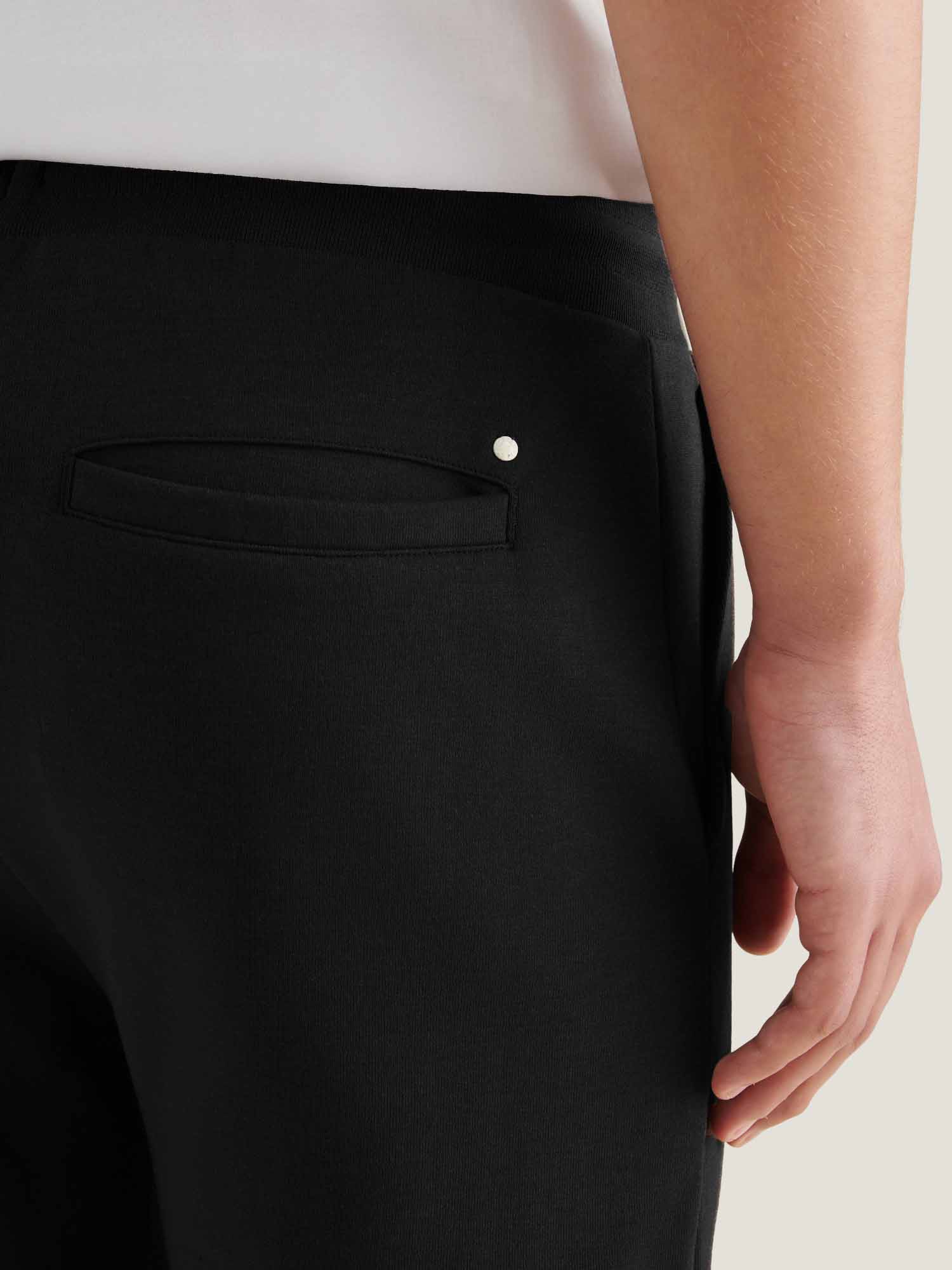 Peckham Rye Interlock Black Sweatpants