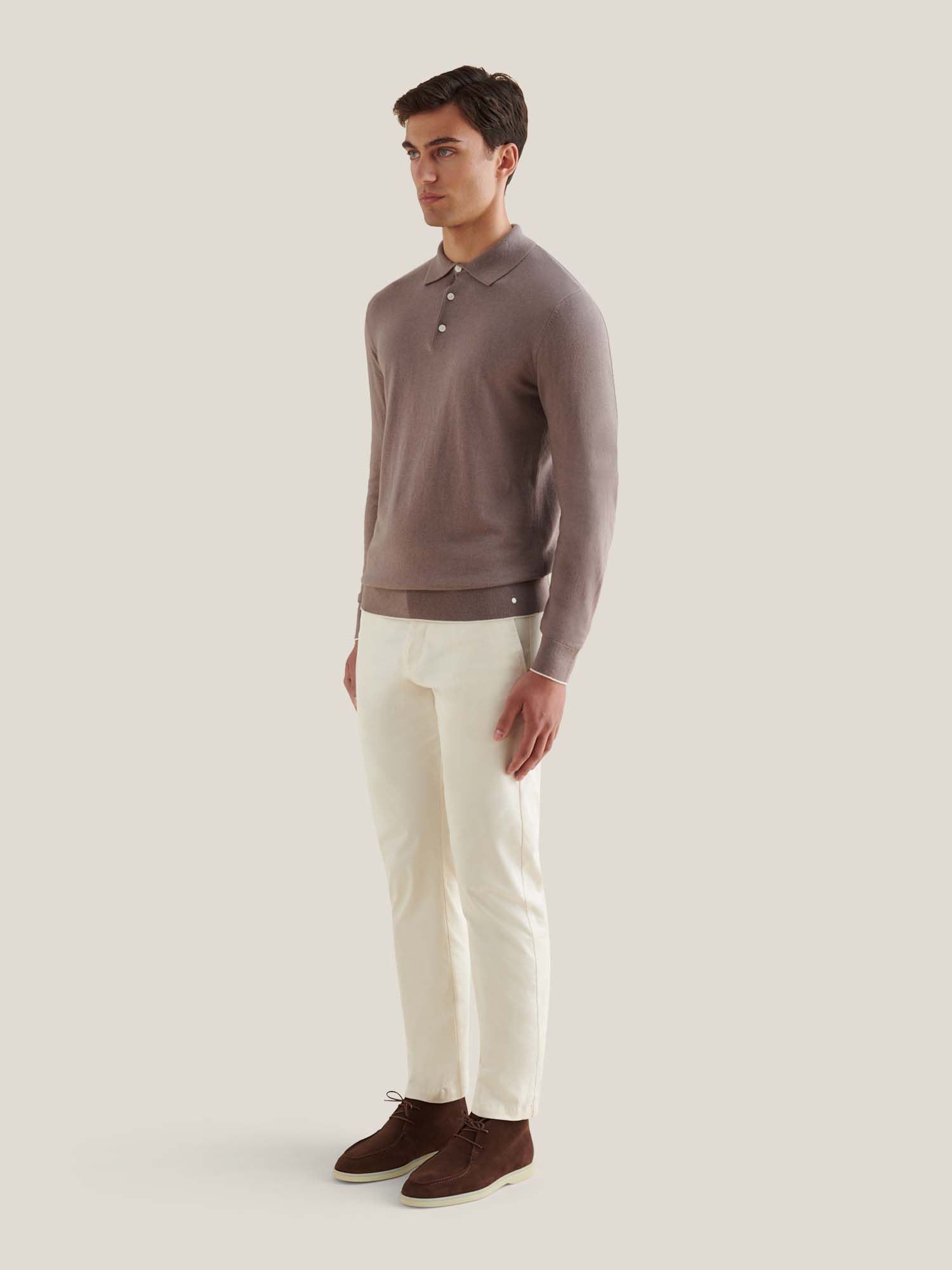 Peckham Rye Knit L/S Iron Polo Shirt