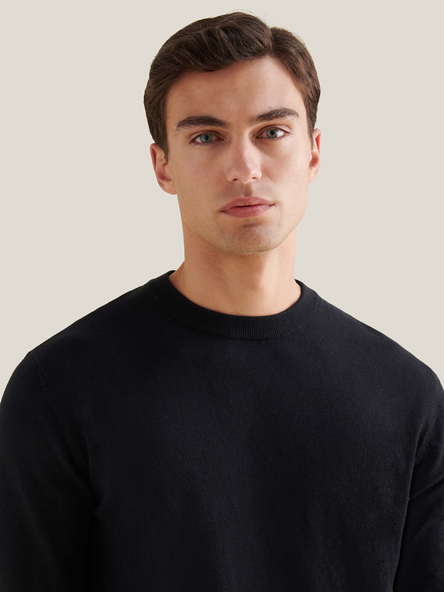 Peckham Rye Knit L/S Black Crewneck