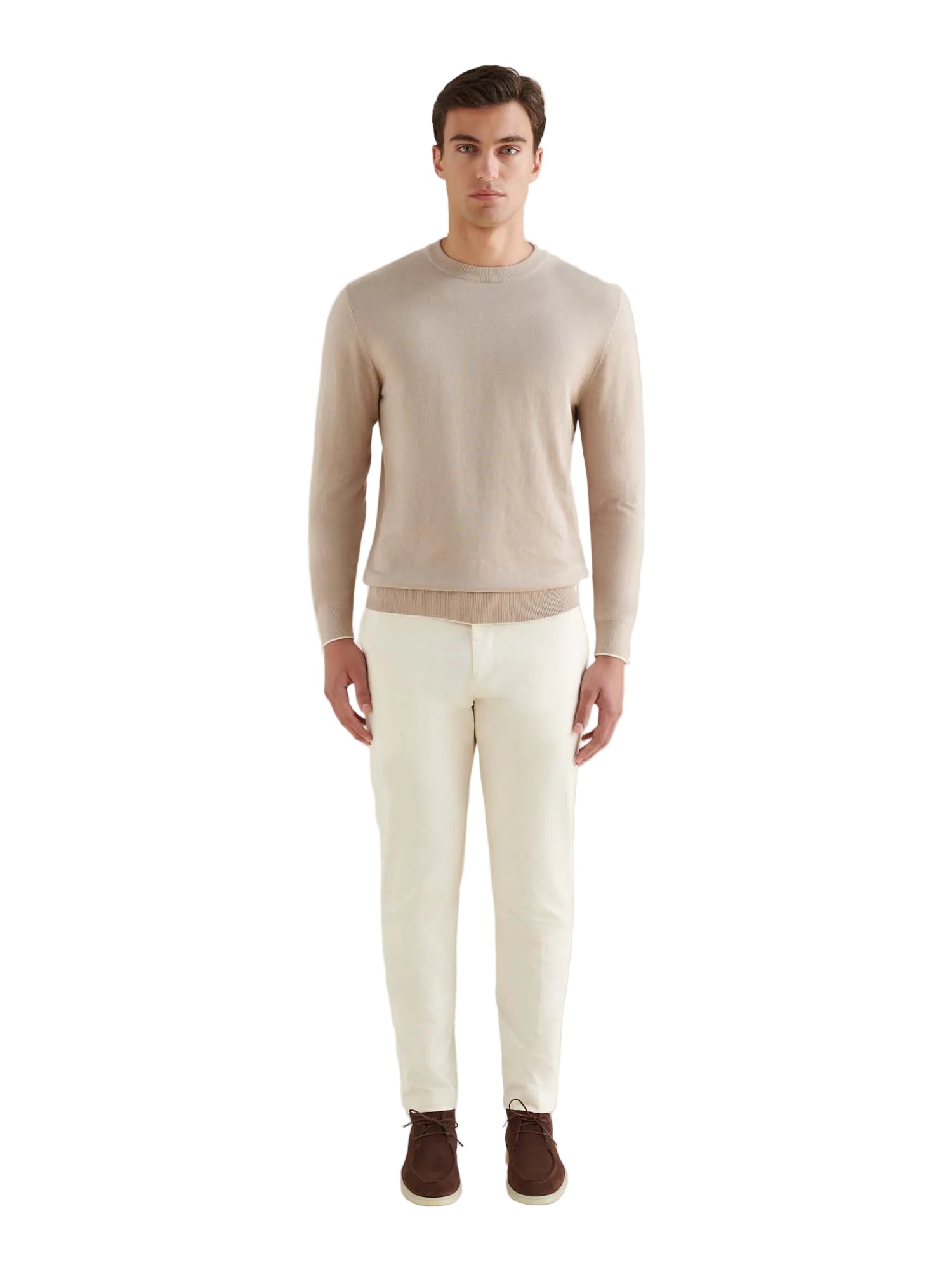 Peckham Rye Knit Simply Taupe Crewneck