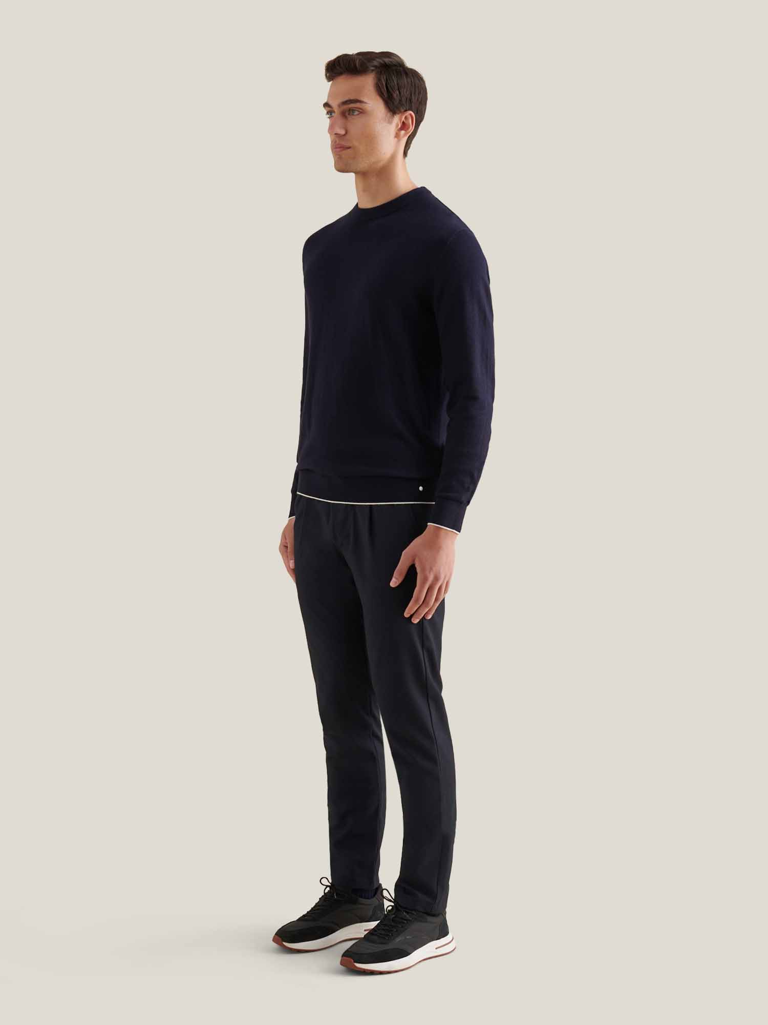 Peckham Rye Knit Dark Sapphire Navy Crewneck