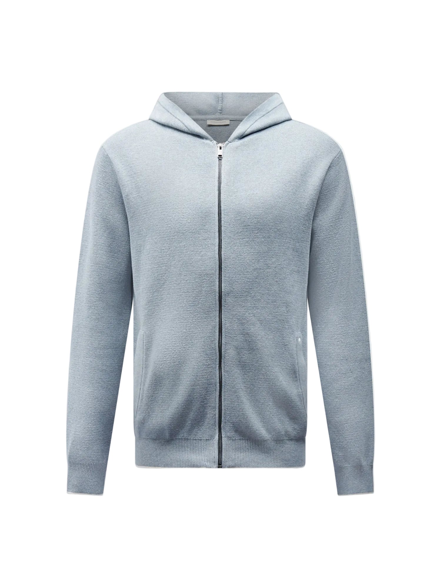 Peckham Rye Milano Knit Blue Blizzard Zip-Up Hoodie