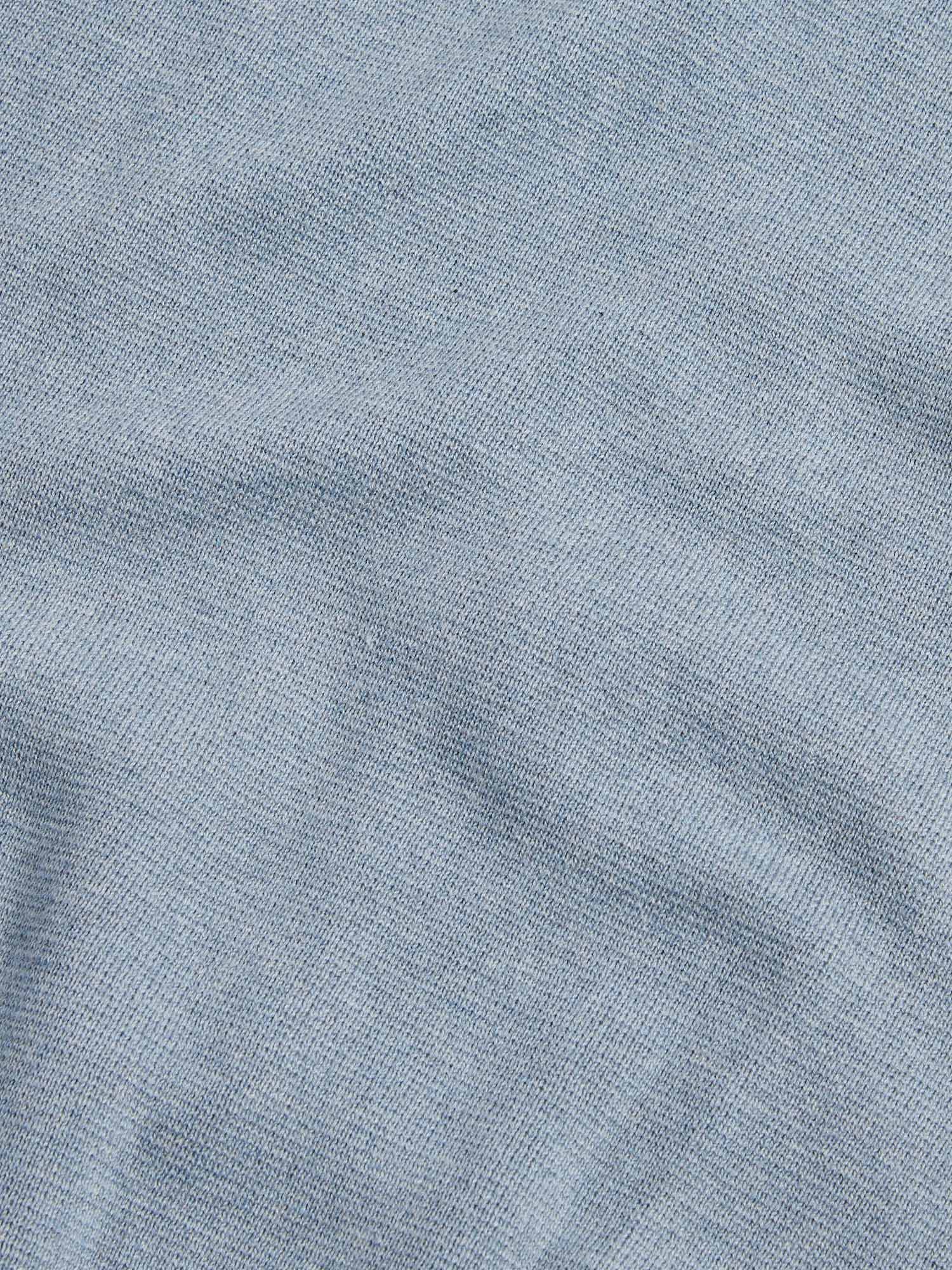 Peckham Rye Milano Knit Blue Blizzard Zip-Up Hoodie