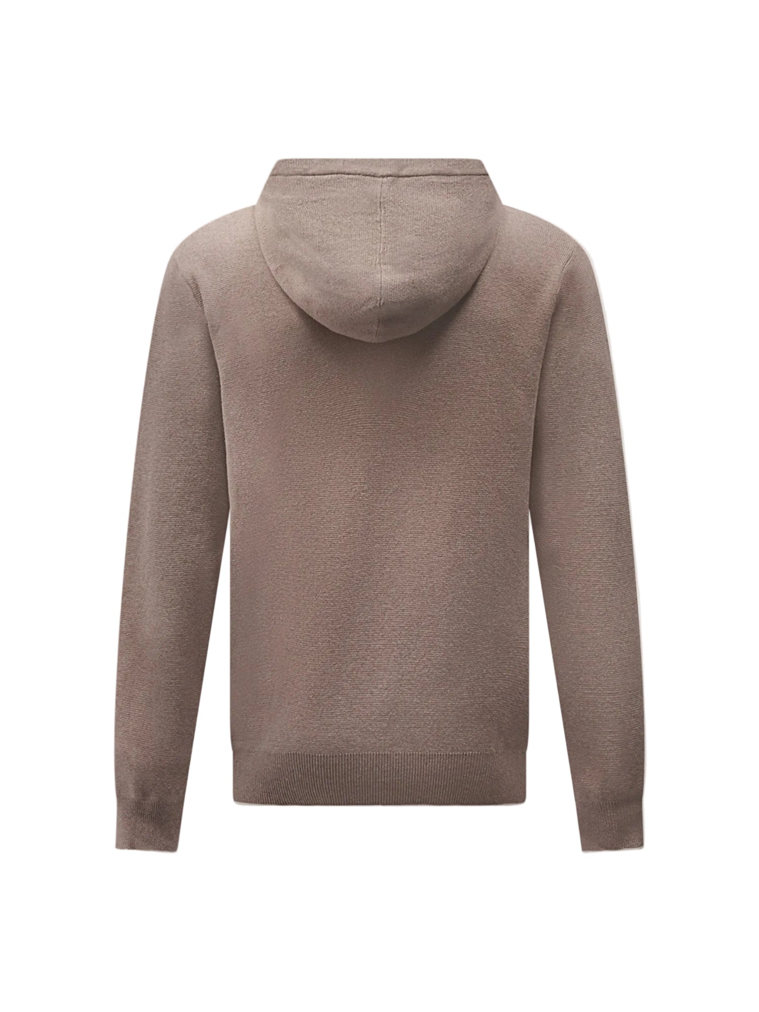 Back View of Peckham Rye Milano Knit Iron Zip-Up Hoodie