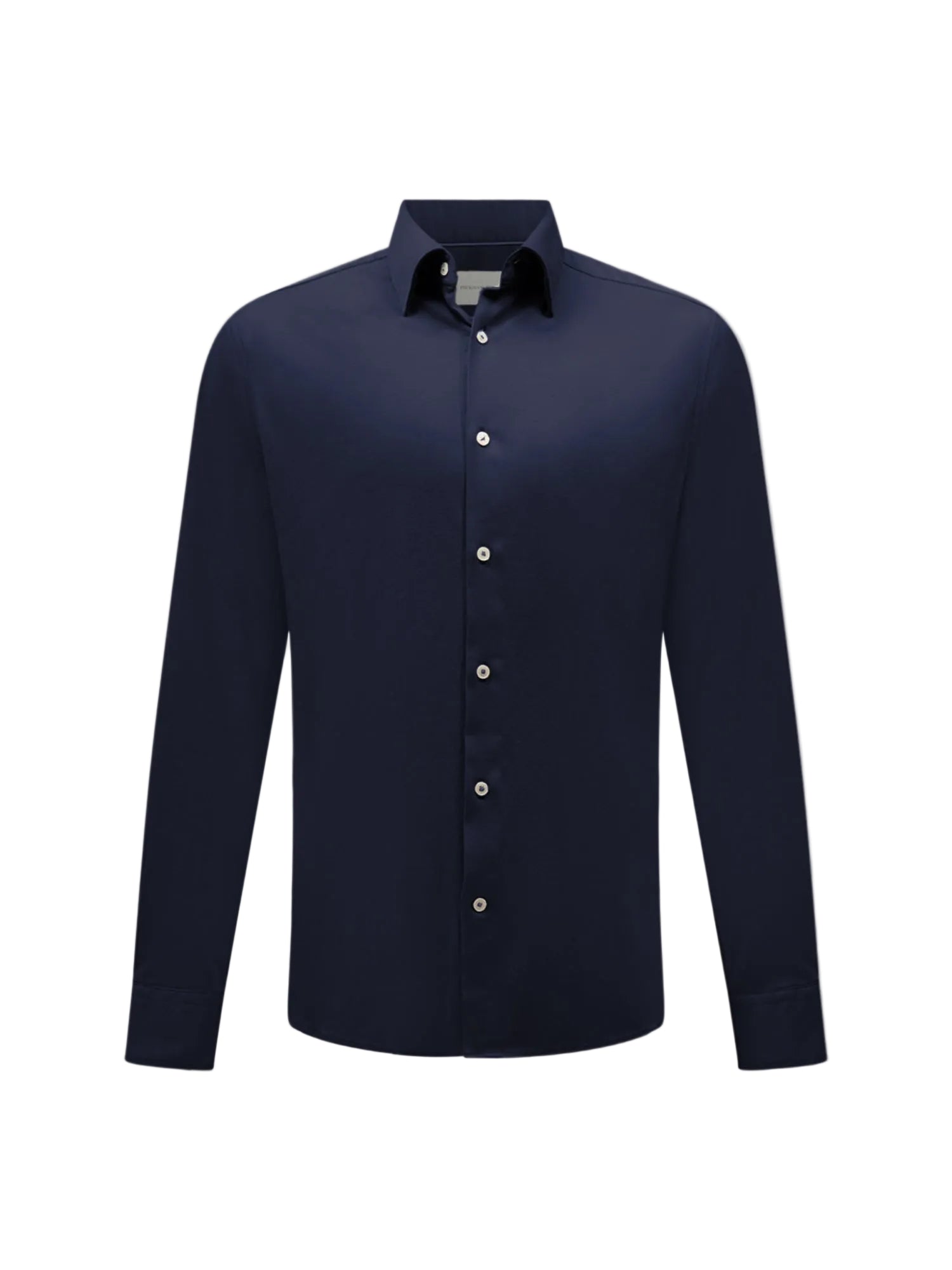 Peckham Rye Jersey Hidden-Button Dark Sapphire Navy Shirt
