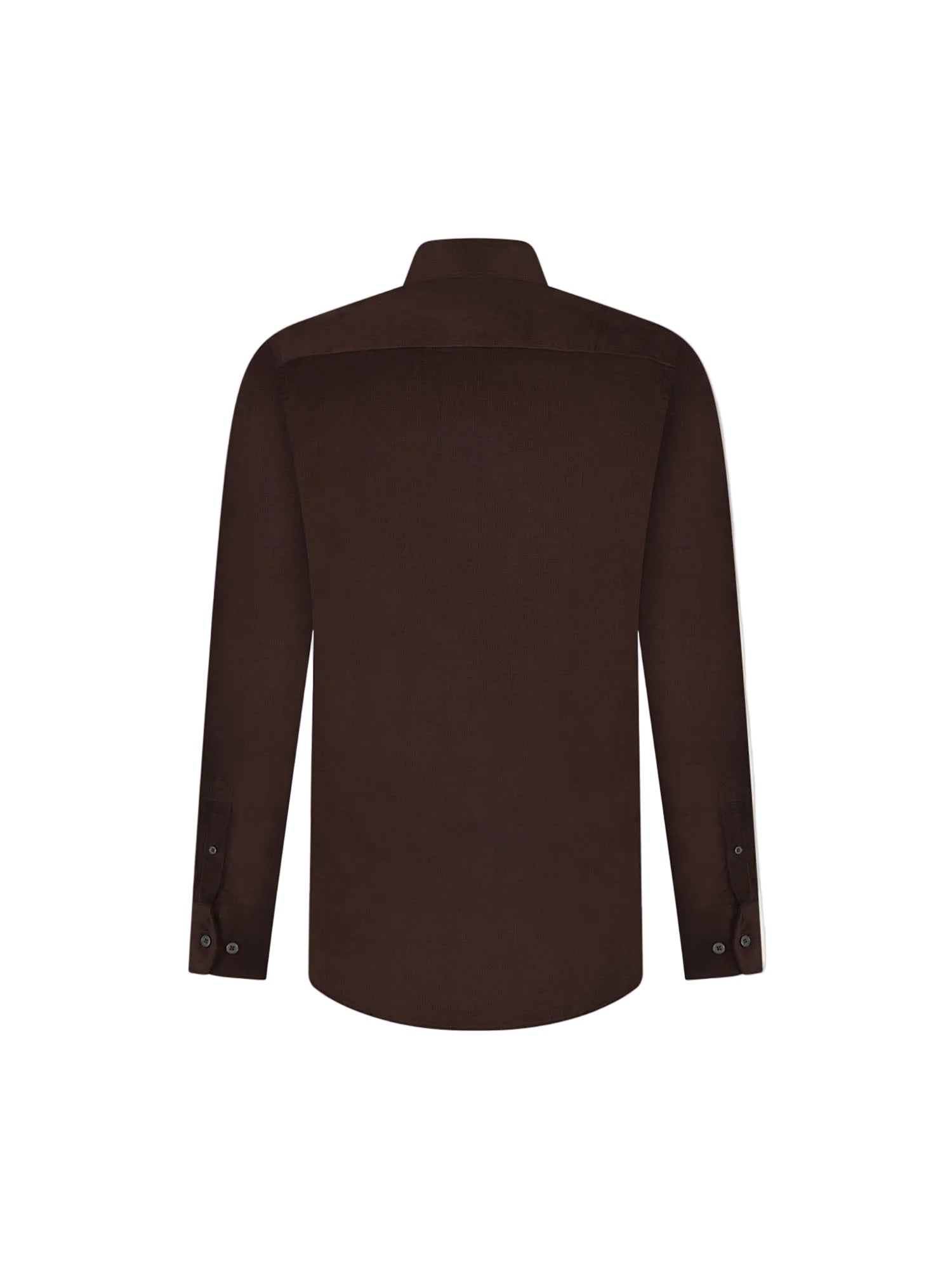 Back View of Peckham Rye Micro Cord Button Java Down Shirt