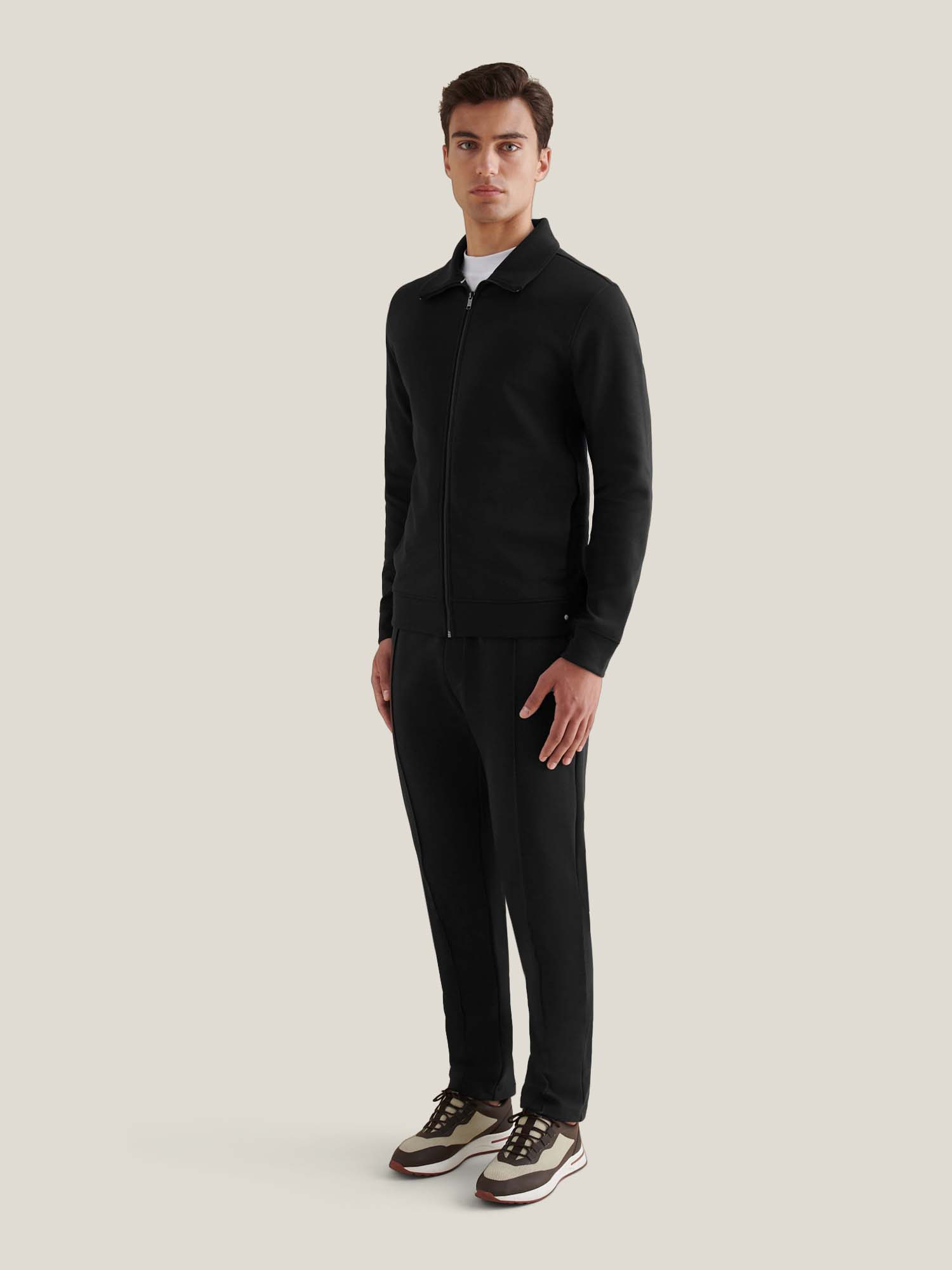 Peckham Rye Interlock Funnel Black Jacket