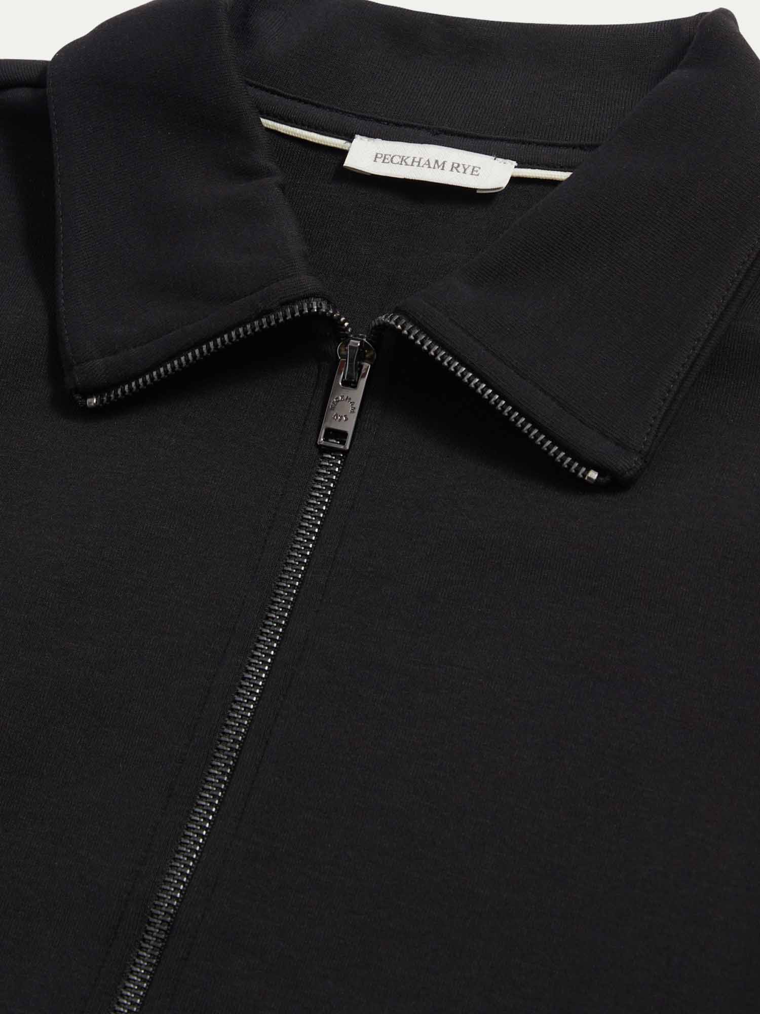 Peckham Rye Interlock Funnel Black Jacket
