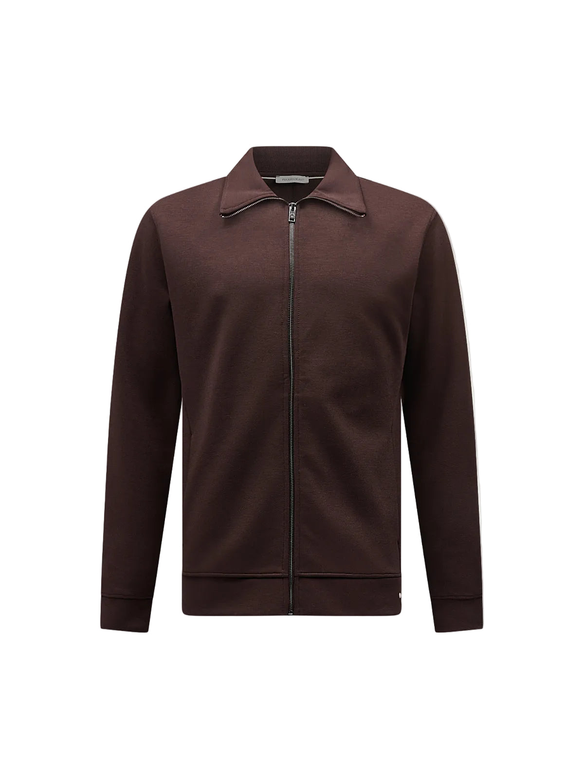 Front View of Peckham Rye Interlock Funnel Java Jacket PRY0364-E76