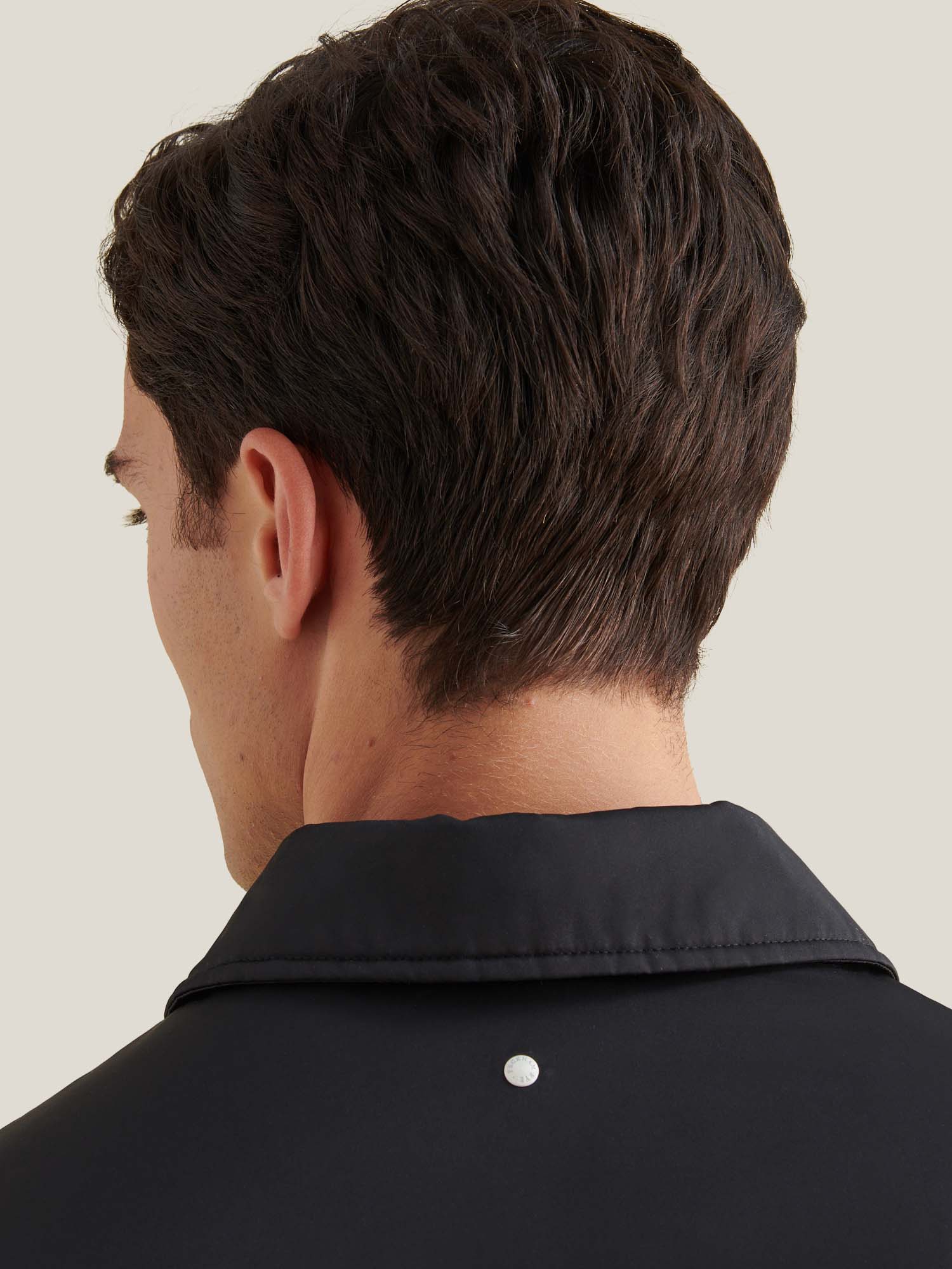 Peckham Rye Light Padded Collar Black Bomber Jacket