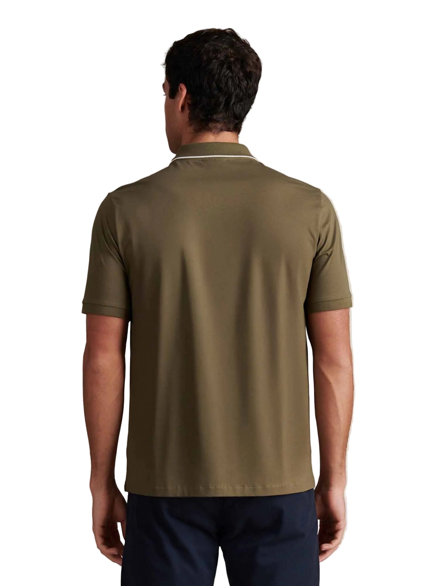 Peckham Rye Mercerised Cotton Tipped Sea Turtle Polo Shirt