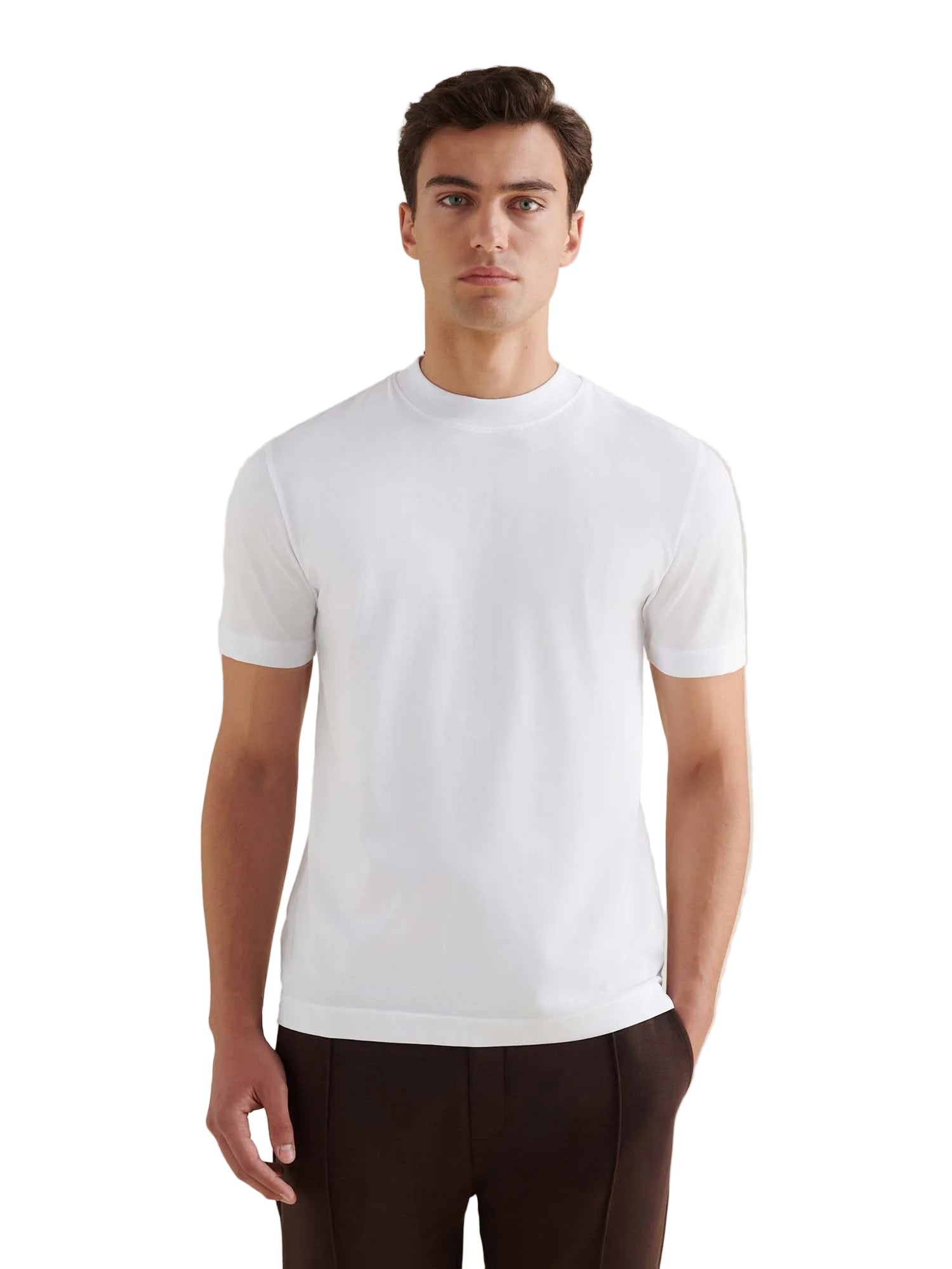 Peckham Rye Mercerised Cotton Bright White T-Shirt
