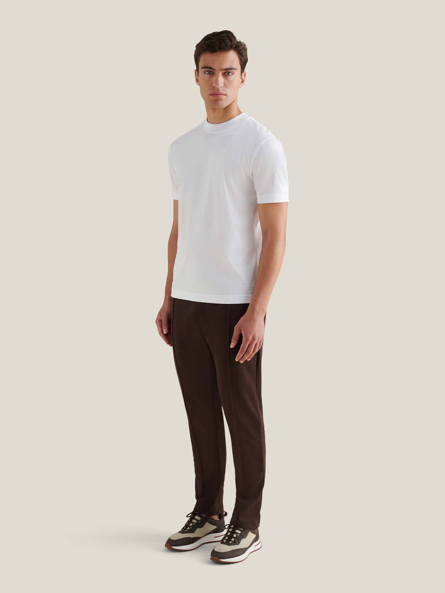 Peckham Rye Mercerised Cotton Bright White T-Shirt