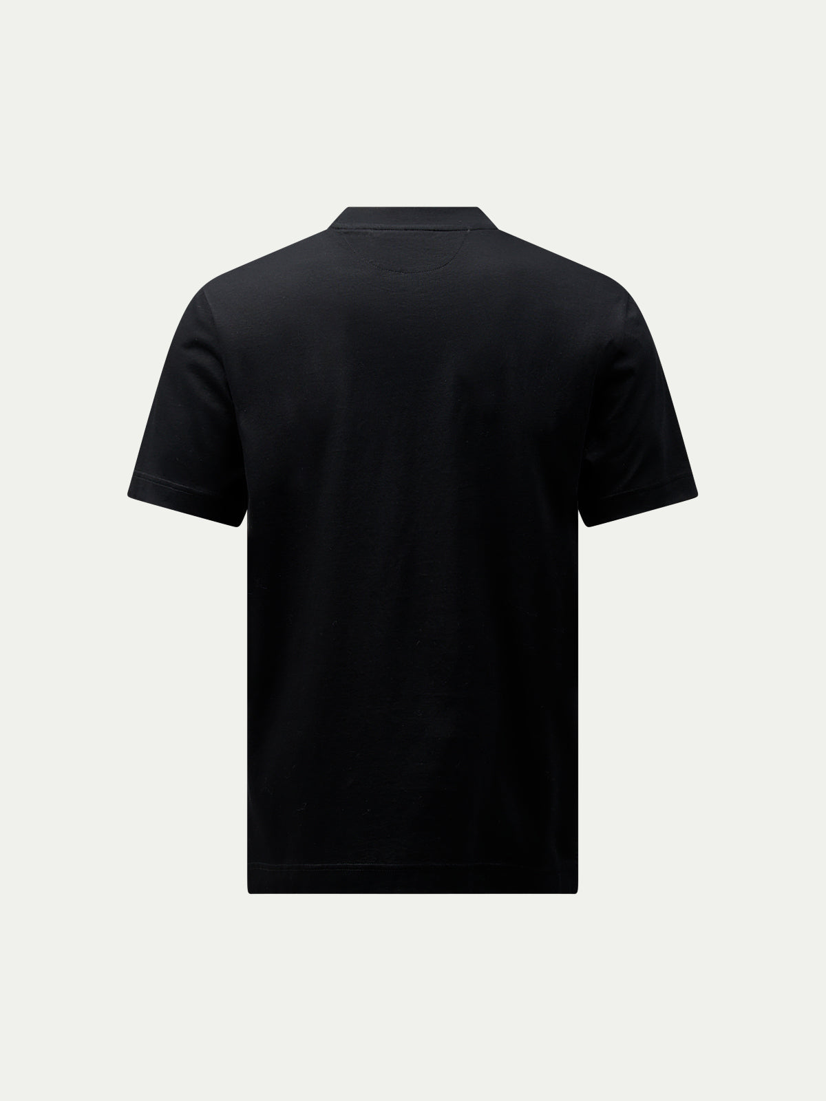 Peckham Rye Mercerised Cotton Black T-Shirt