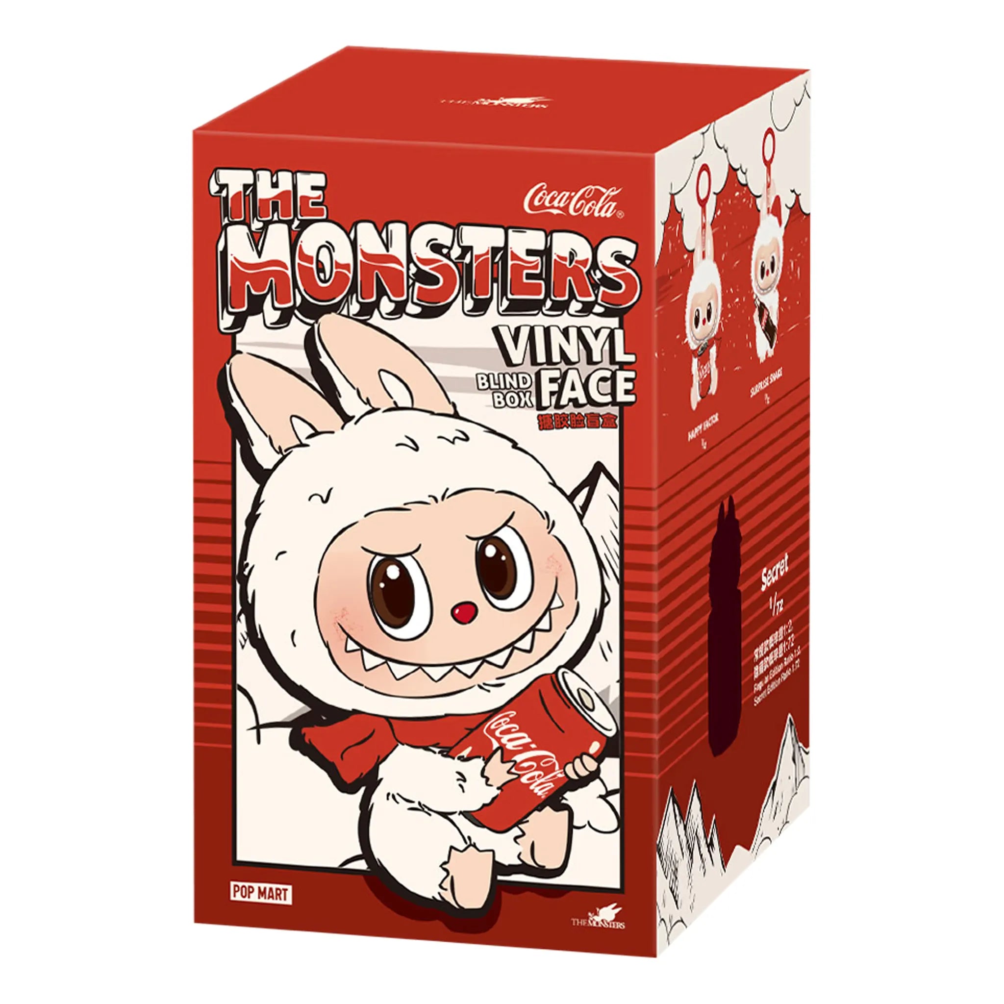 Box view of Pop Mart Labubu The Monsters Coca Cola Vinyl Face Blind Box (Single)