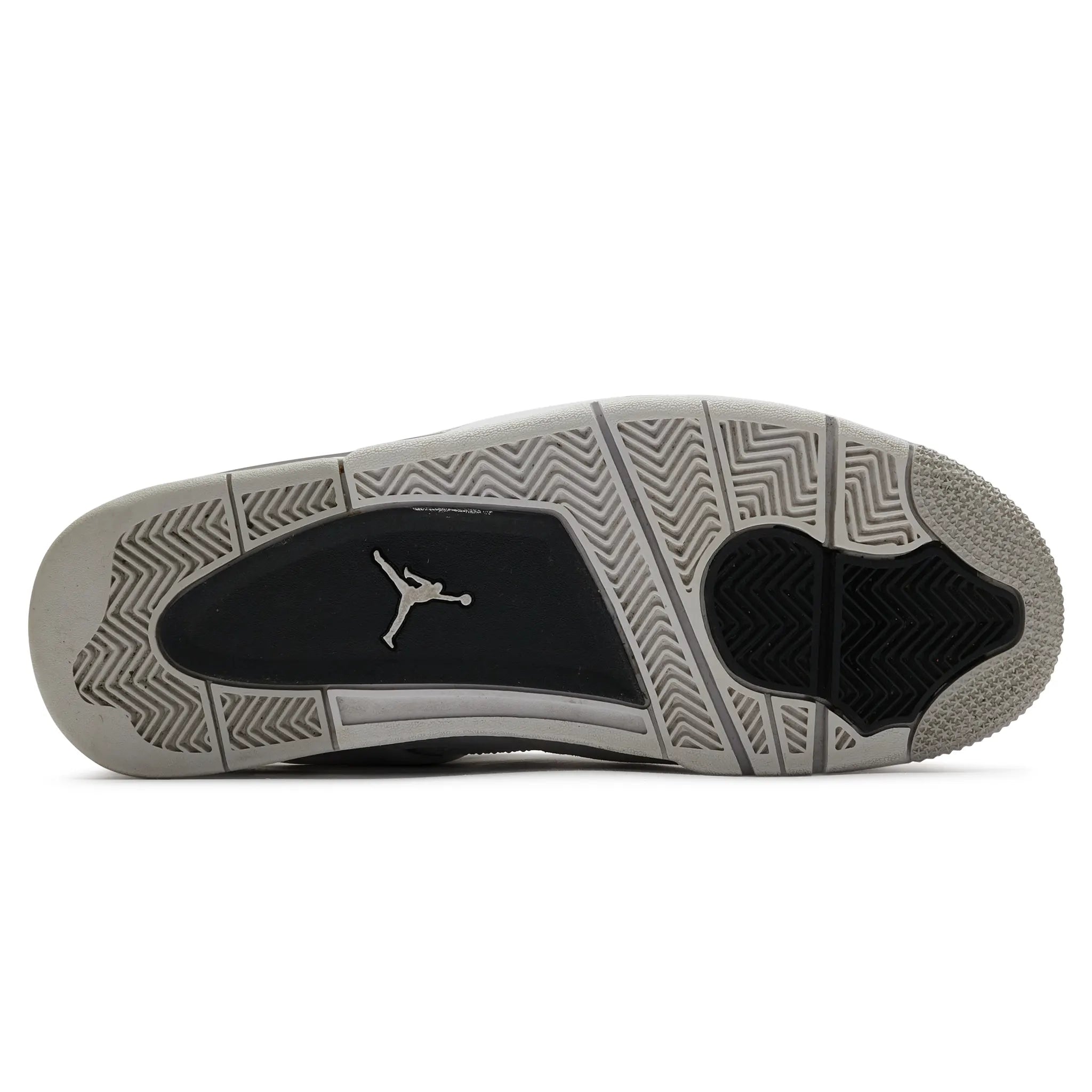 Sole view of Preloved - Air Jordan 4 Retro Military Black