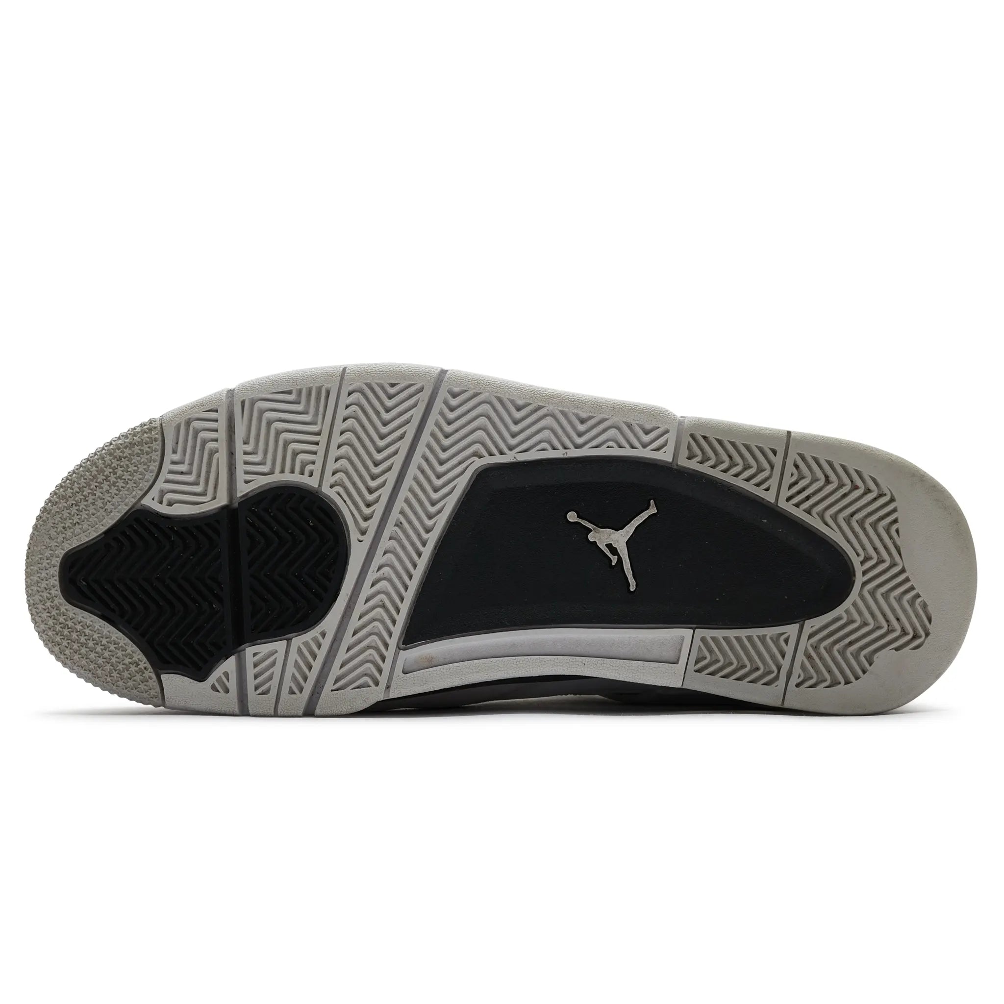 Sole view of Preloved - Air Jordan 4 Retro Military Black