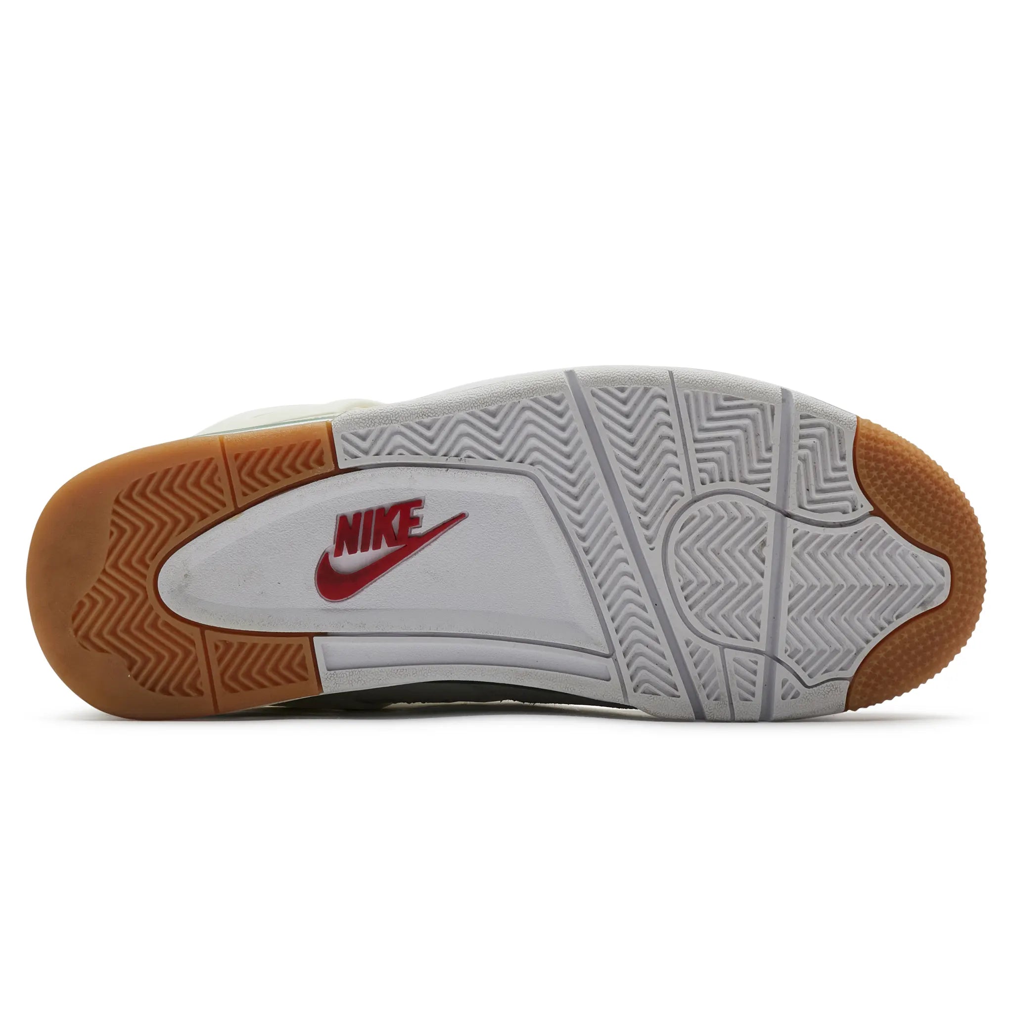 Sole view of Preloved - Air Jordan 4 Retro SB Pine Green