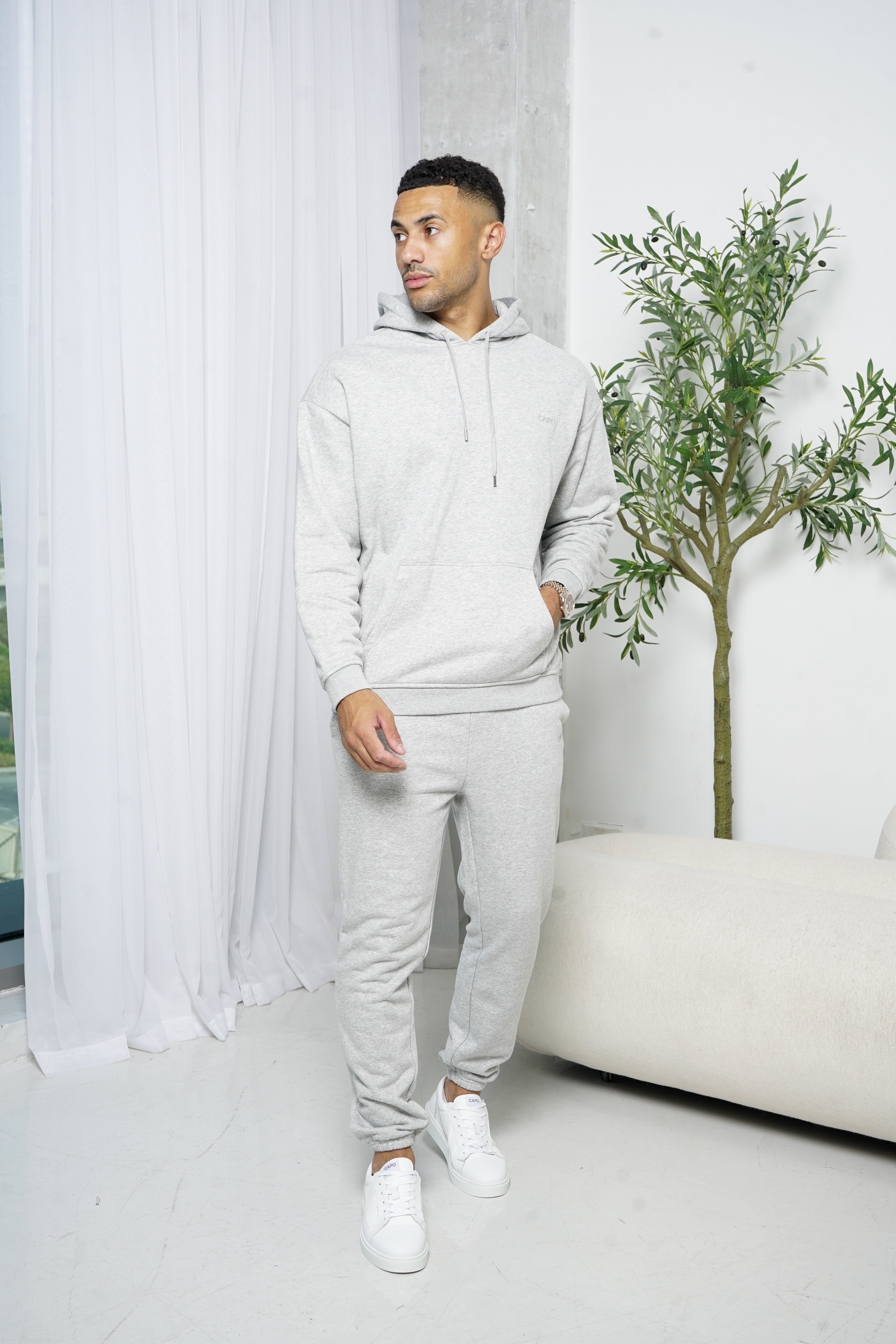 CAPO Grey Marl Sweatpants