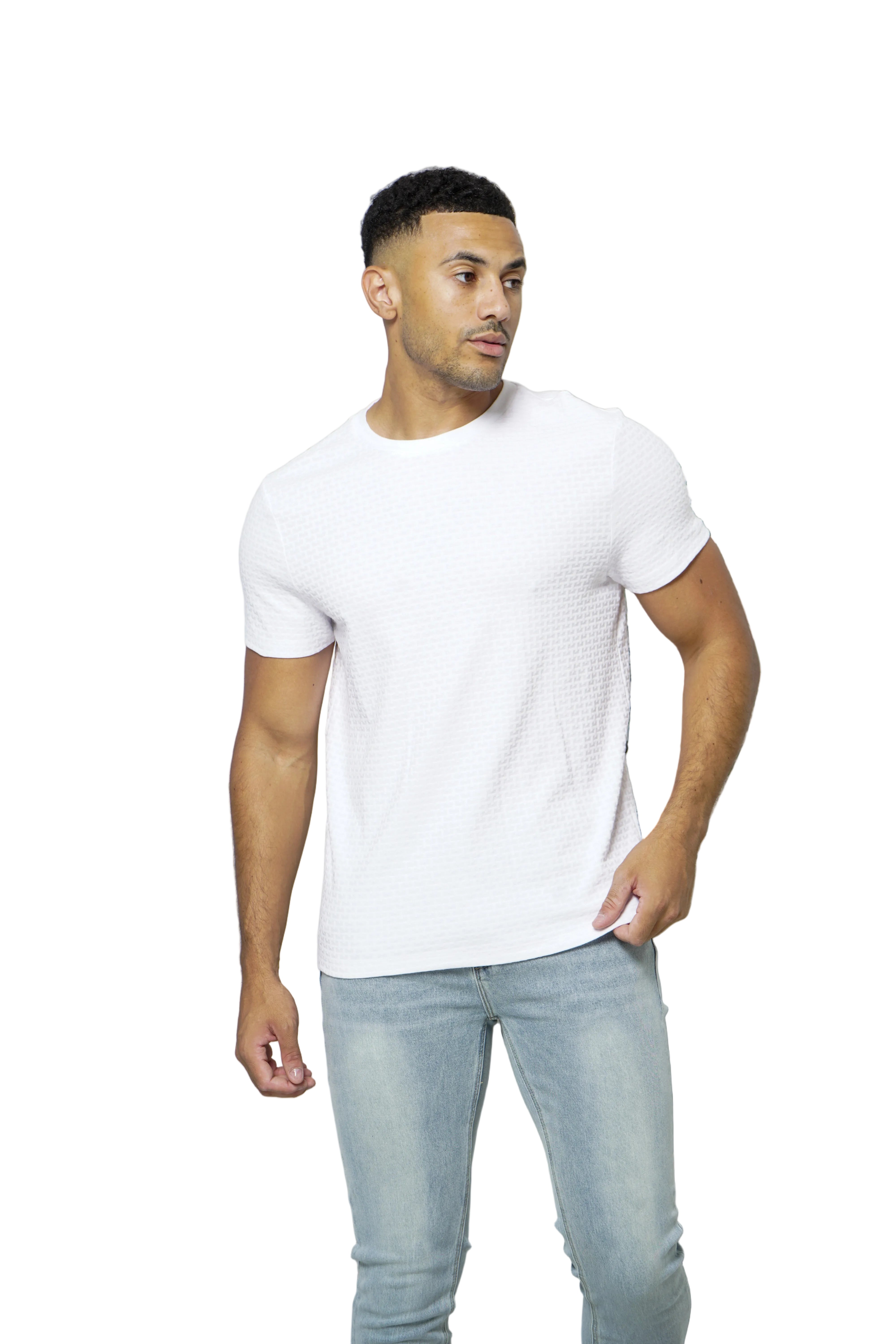 CAPO Basket Weave White T-Shirt