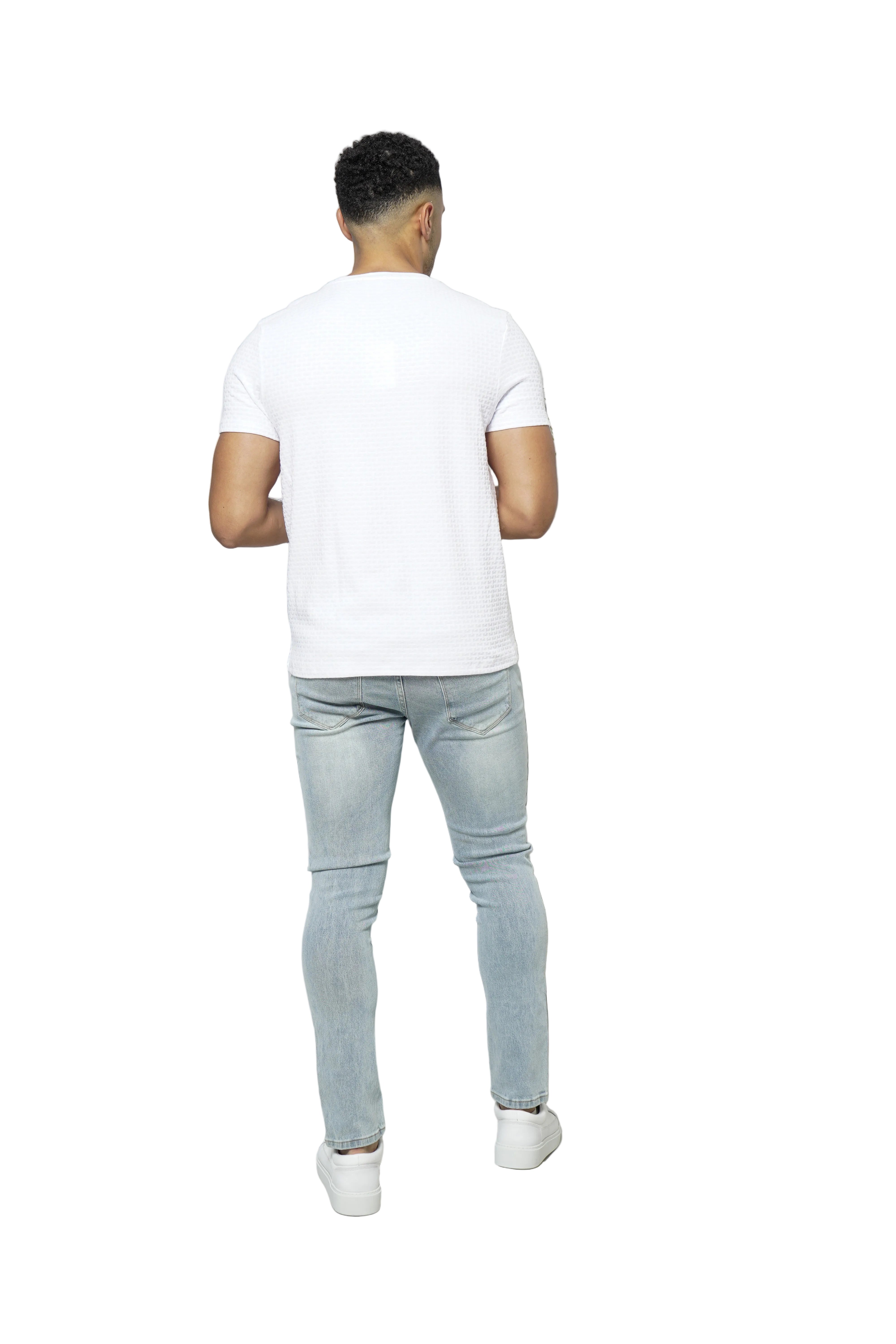 CAPO Basket Weave White T-Shirt