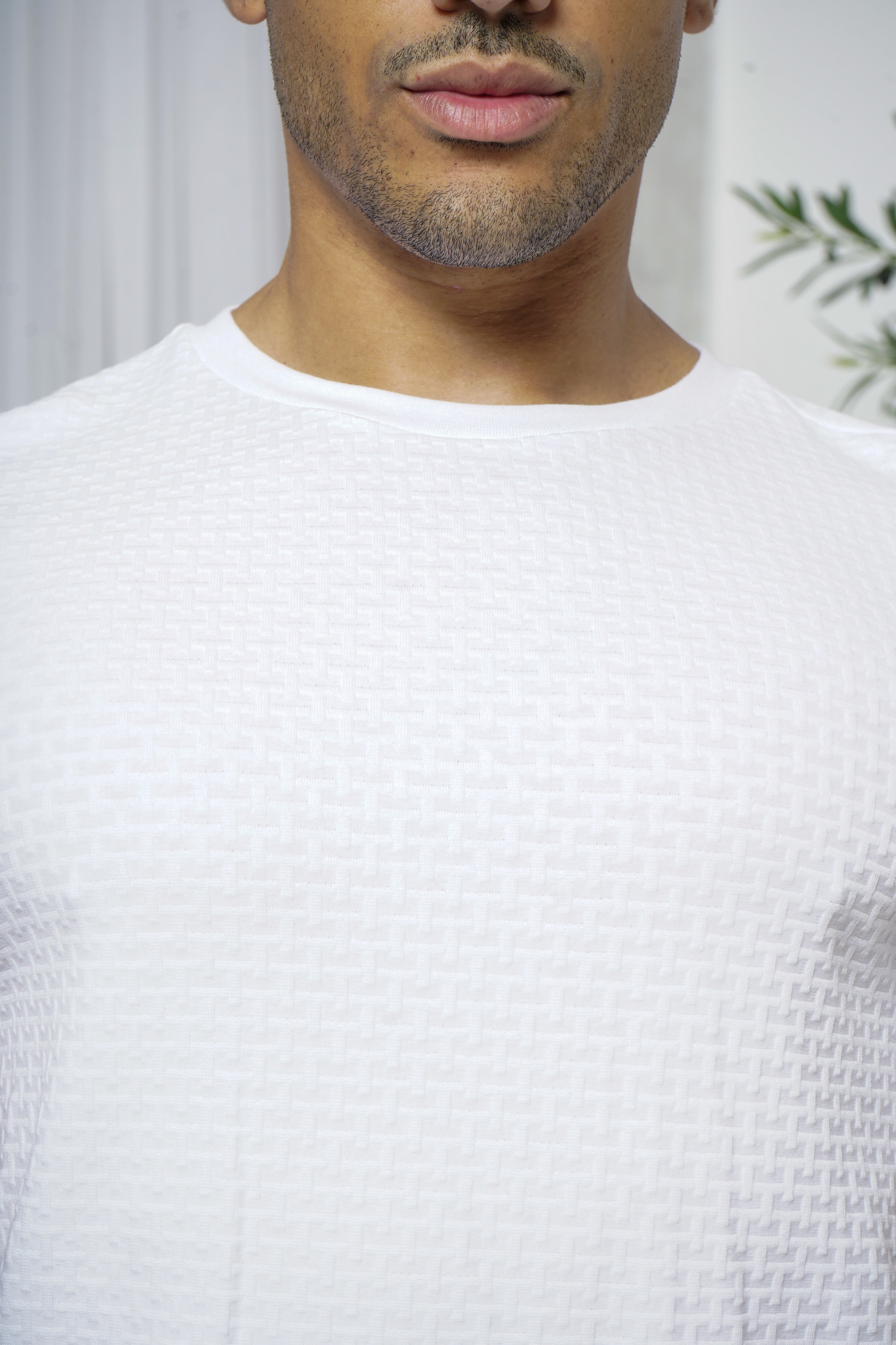 CAPO Basket Weave White T-Shirt