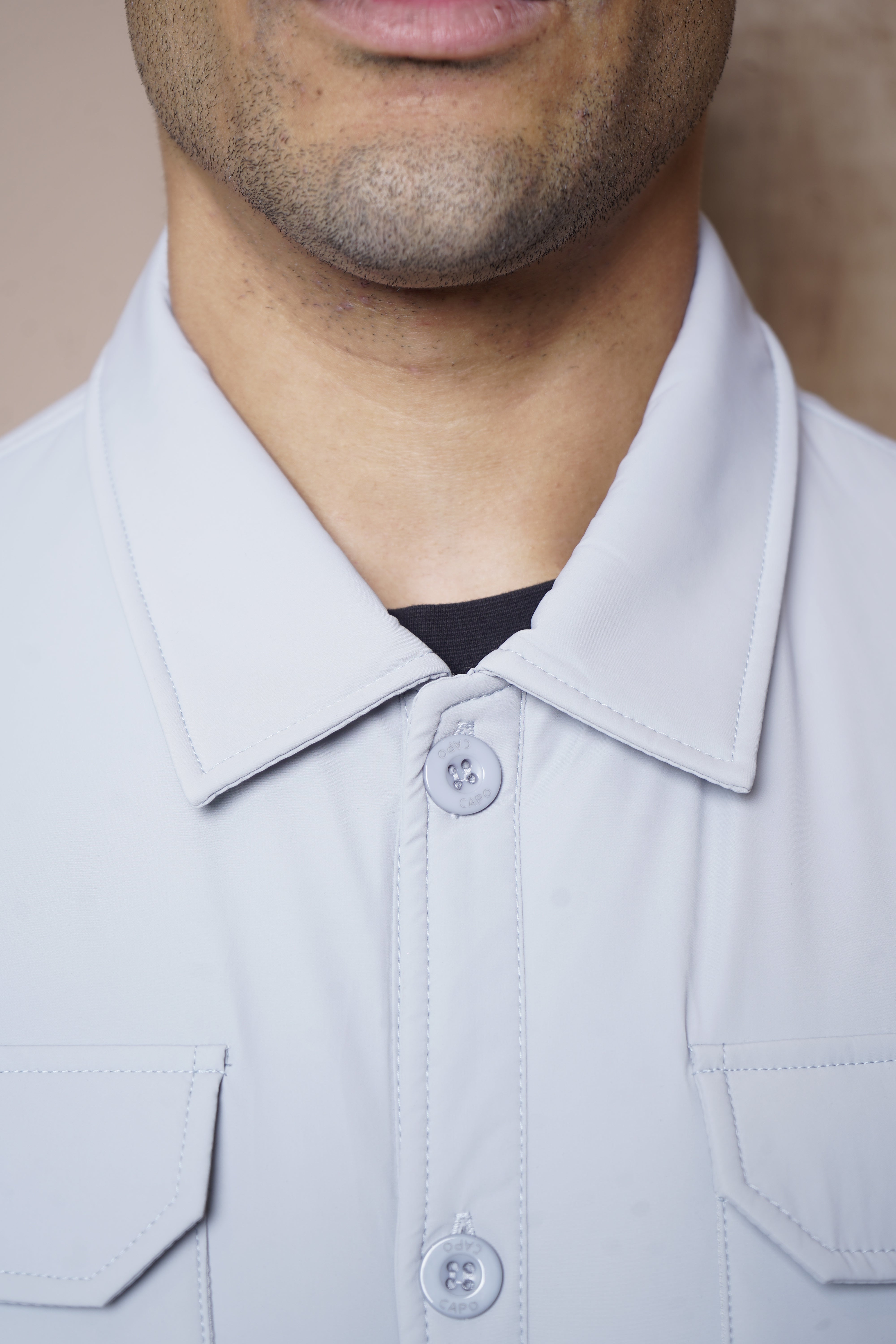 CAPO Quilted Light Grey Jacket