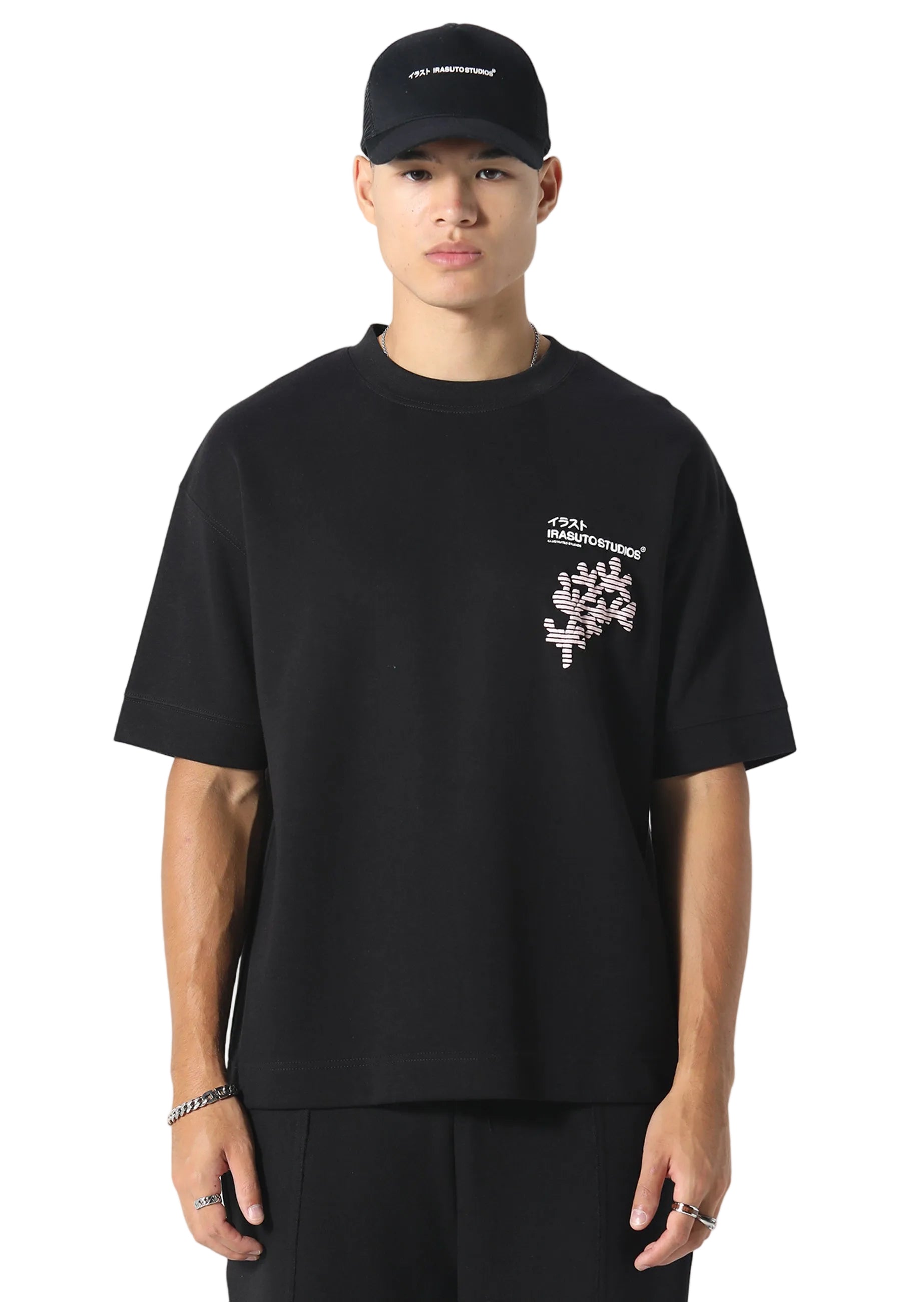 Irasuto Studios Sakura Wave Black T-Shirt