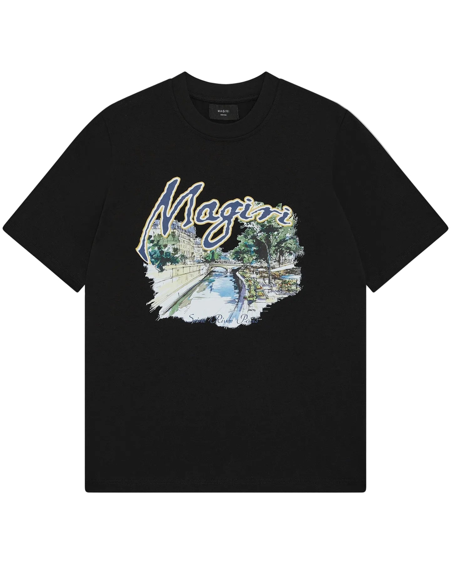 MAGIRI Seine River Printed Black T-Shirt