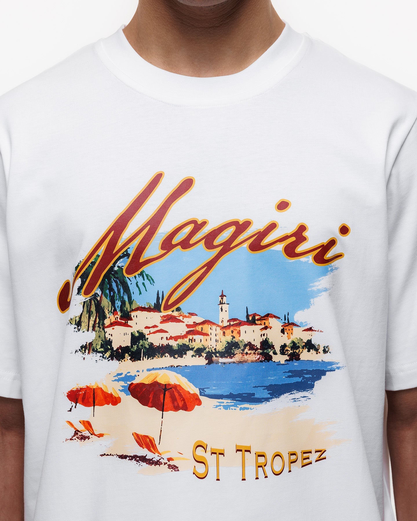MAGIRI St. Tropez Printed White T-Shirt