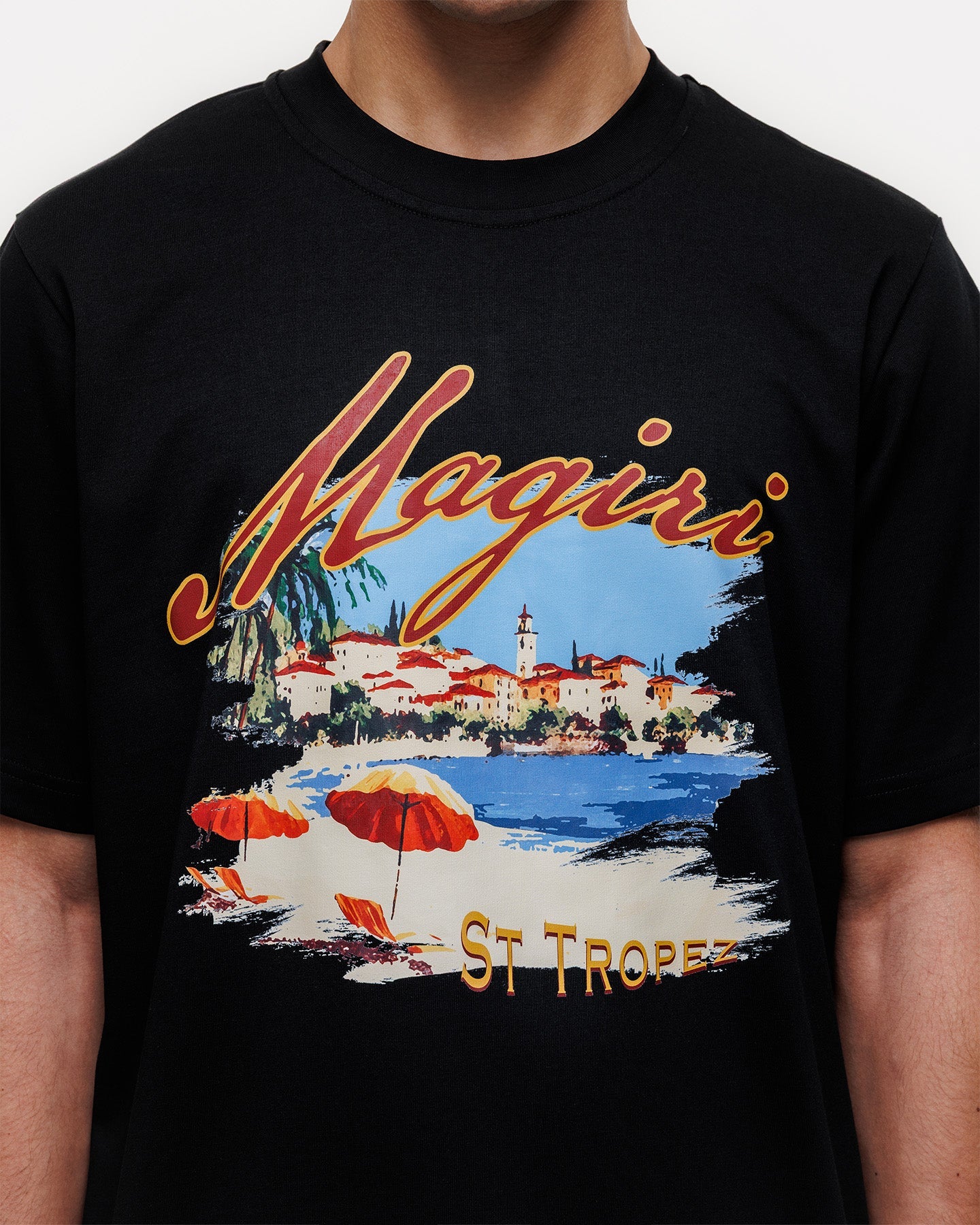 MAGIRI St. Tropez Printed Black T-Shirt