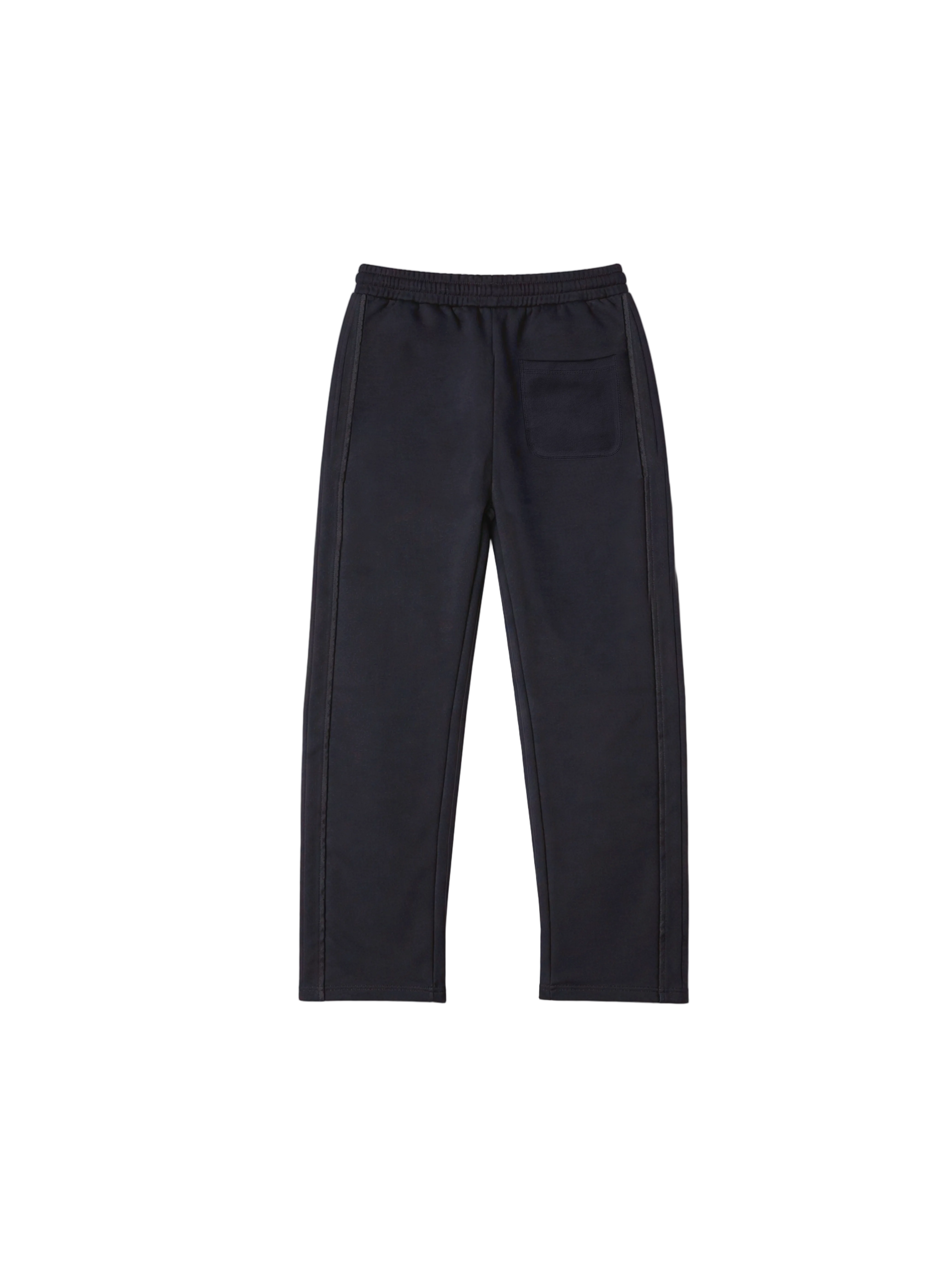 Back view of kortsiide Superstar Straight Leg Charcoal Grey Sweatpants