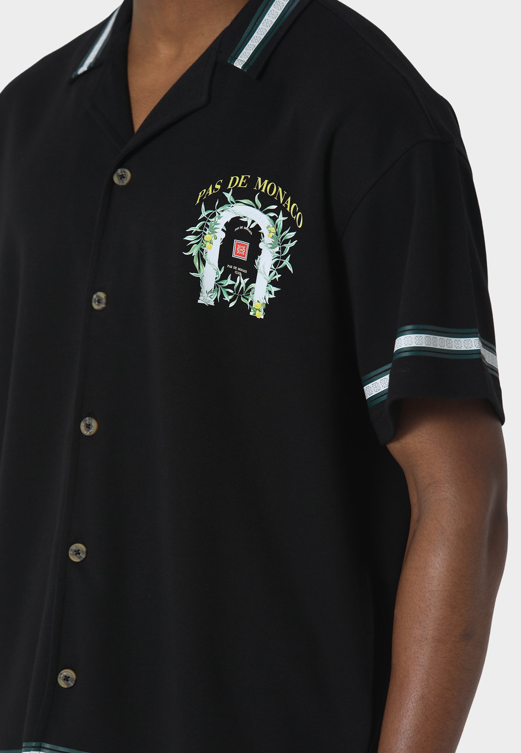 Pas De Monaco Viala Black Shirt