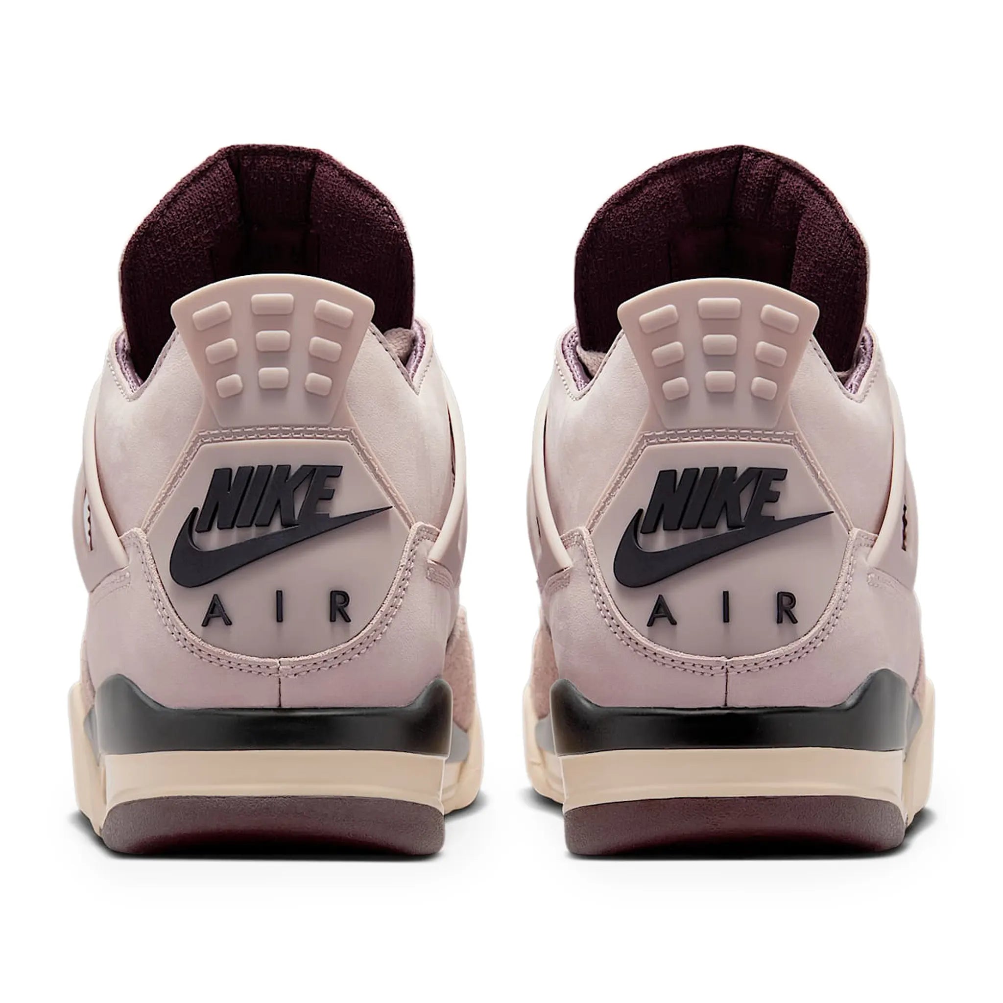 Back View of A Ma Maniére x Air Jordan 4 Retro Phantom (W) FZ4810-200