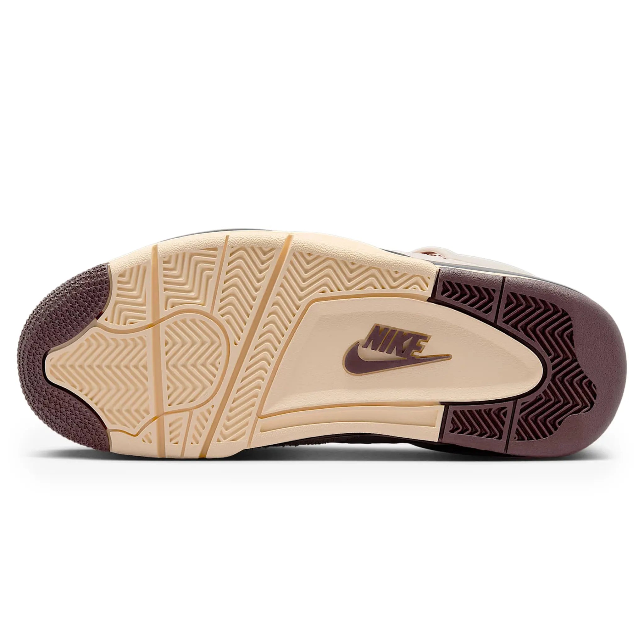 Sole View of A Ma Maniére x Air Jordan 4 Retro Phantom (W) FZ4810-200