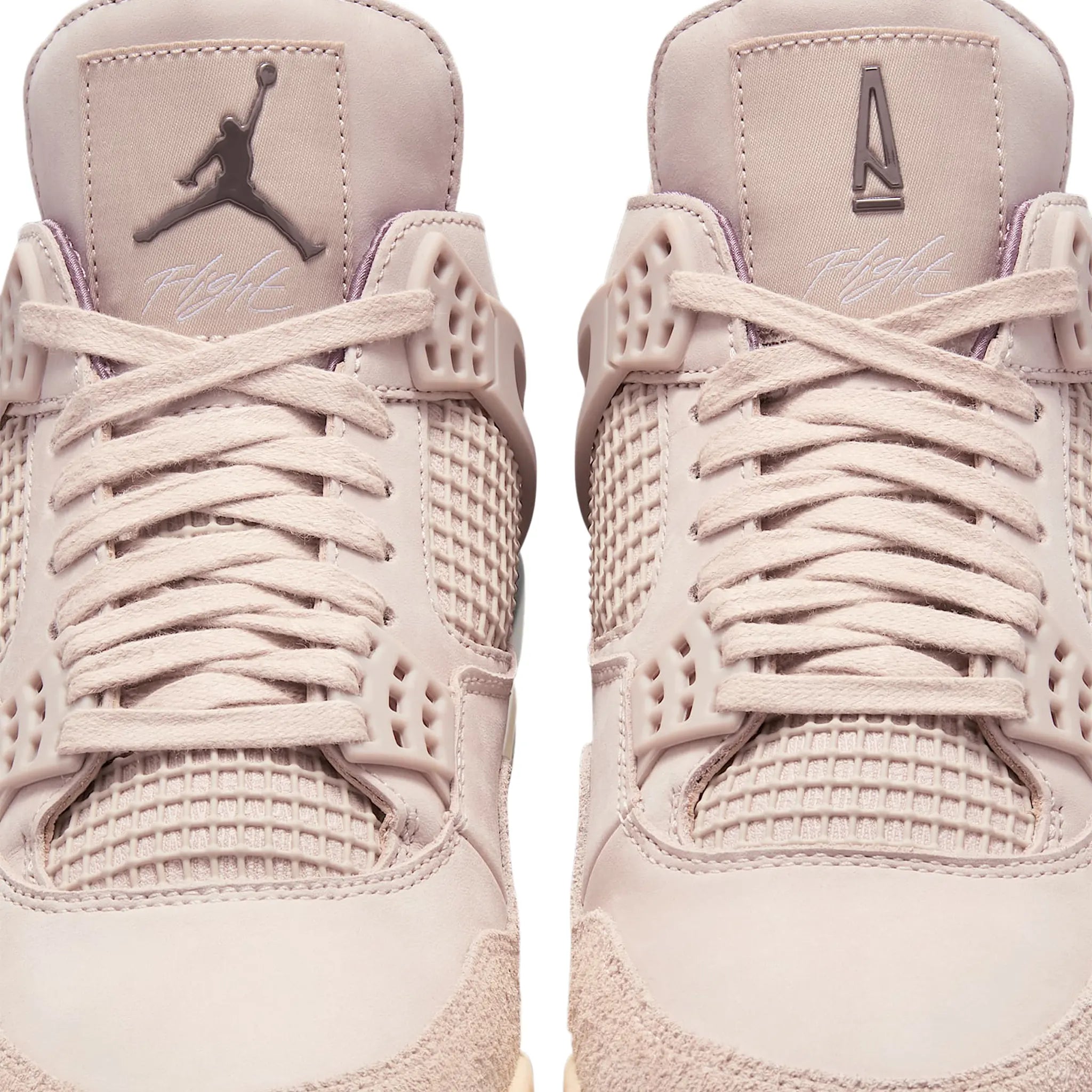 Detailed View of A Ma Maniére x Air Jordan 4 Retro Phantom (W) FZ4810-200