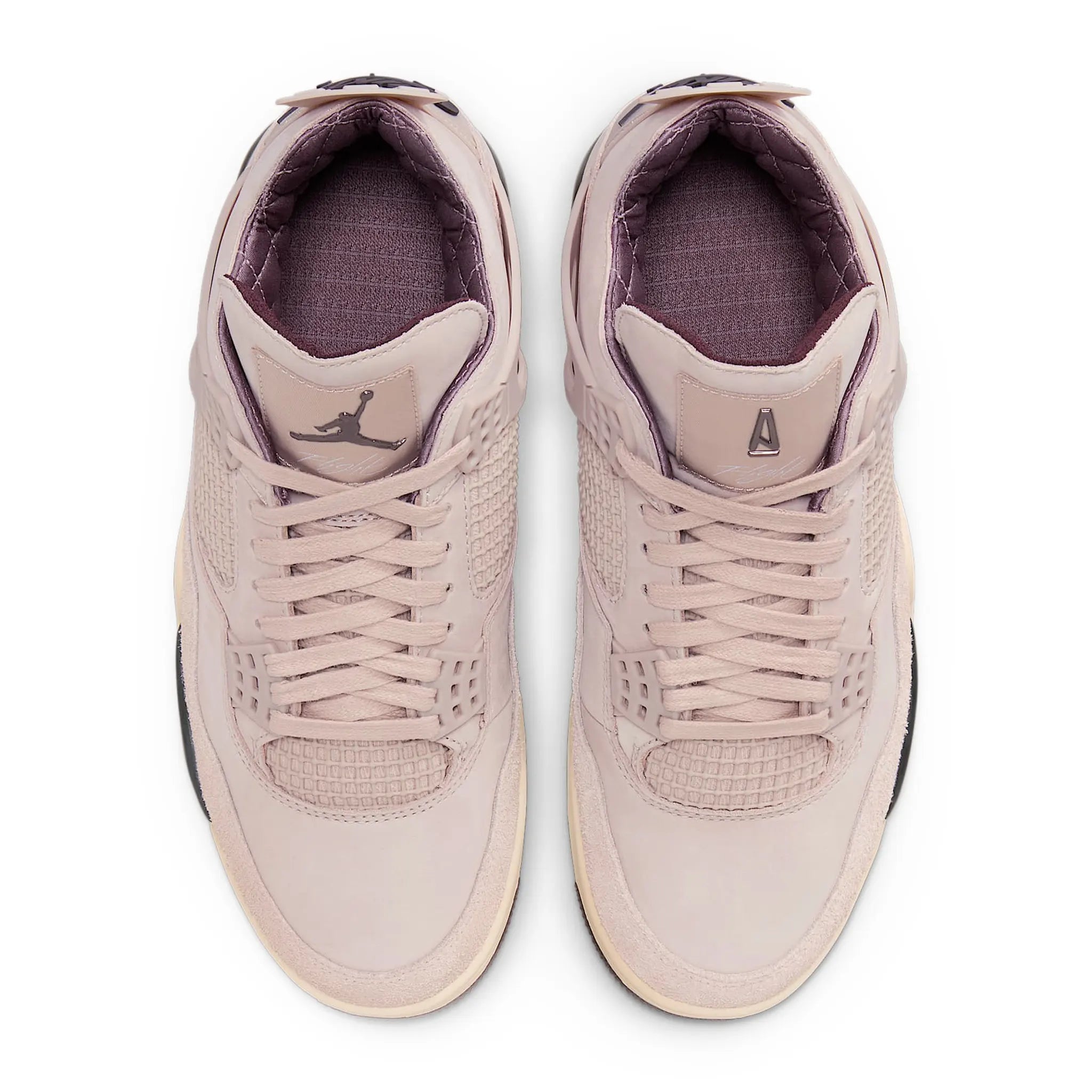 Upper View of A Ma Maniére x Air Jordan 4 Retro Phantom (W) FZ4810-200