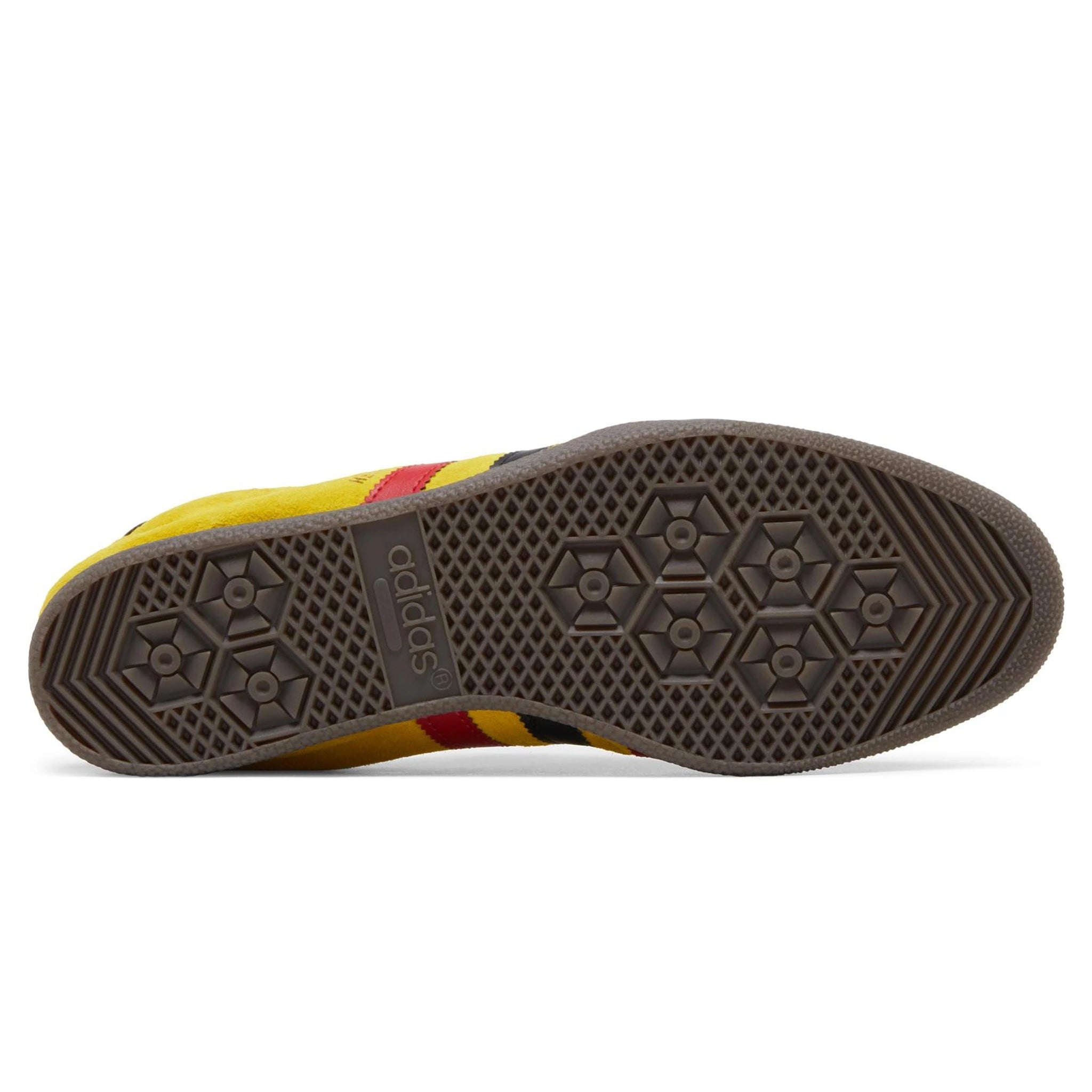 Sole view of Adidas Herzogenaurach City Series Yellow Scarlet IF2349