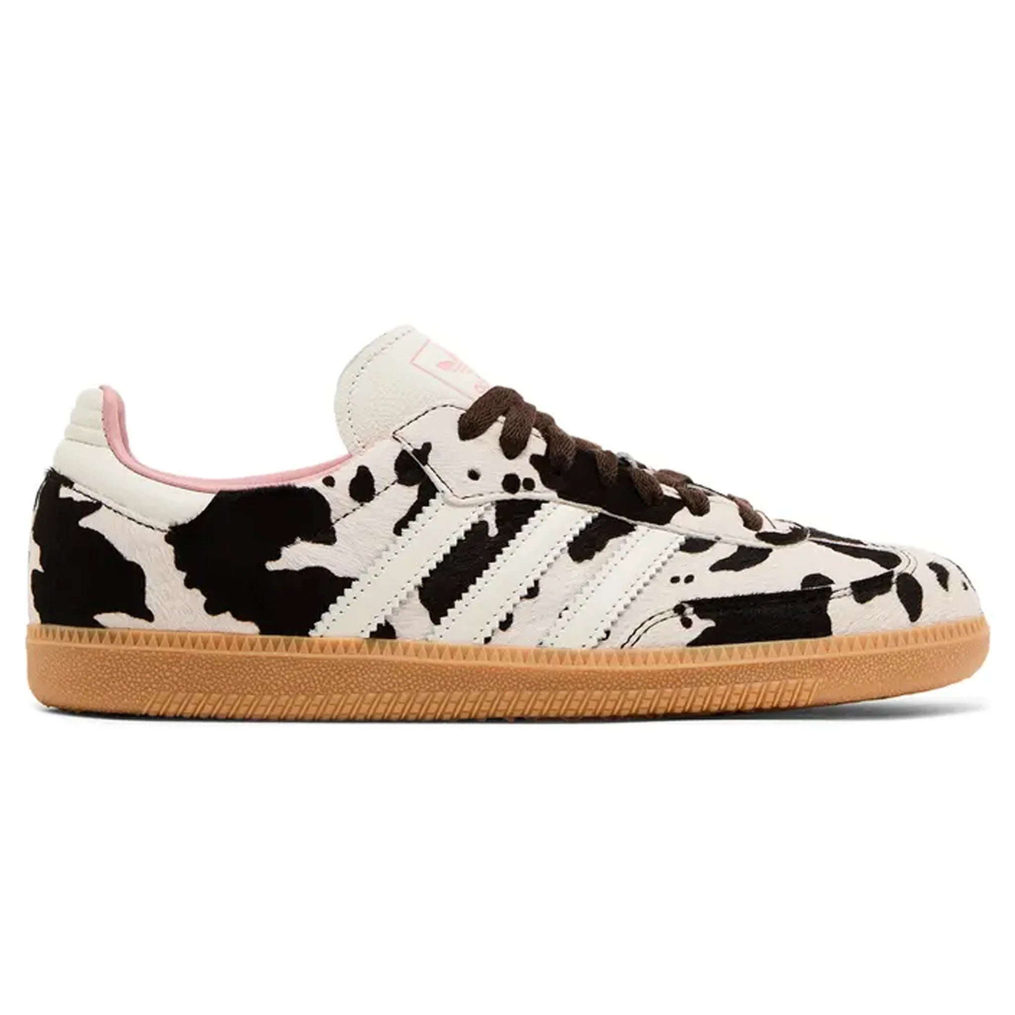 Side view of Adidas Samba OG Cow Print (W)
